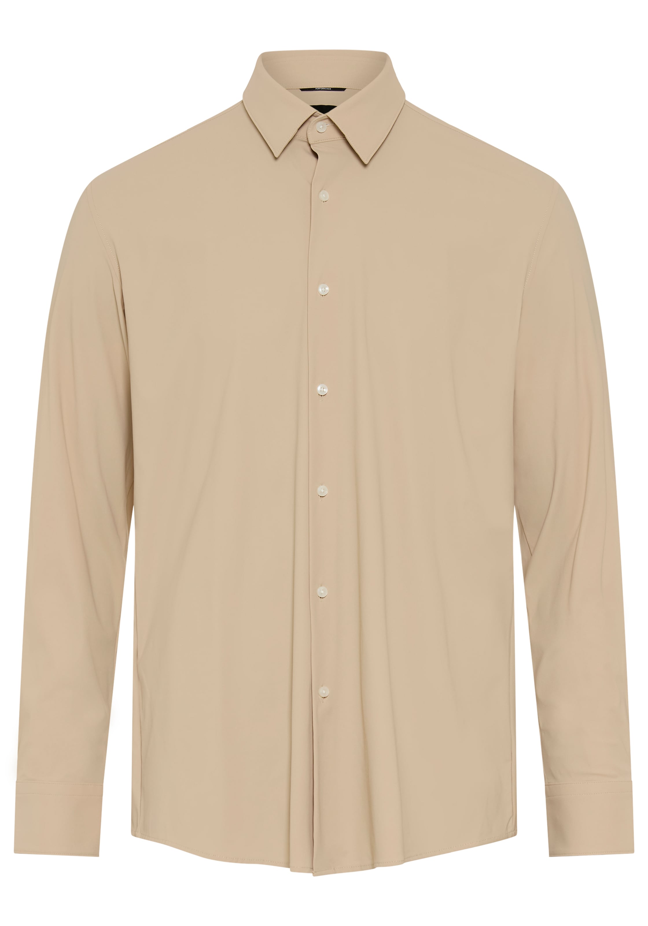 BOSS Langarmhemd "HANK" Kentkragen, Performance-Stretch-Jersey günstig online kaufen