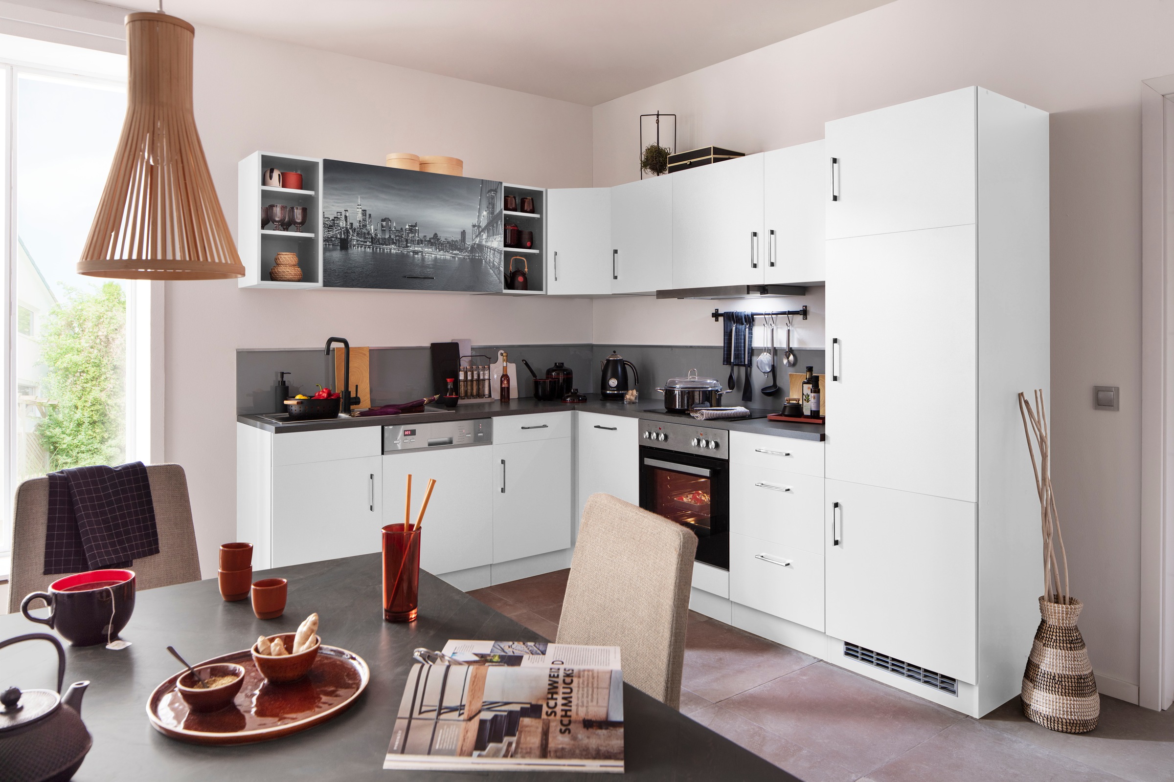 KOCHSTATION Küchenzeile "KS-Paris – Küchen mit einzigartigen Fotomotiven au günstig online kaufen