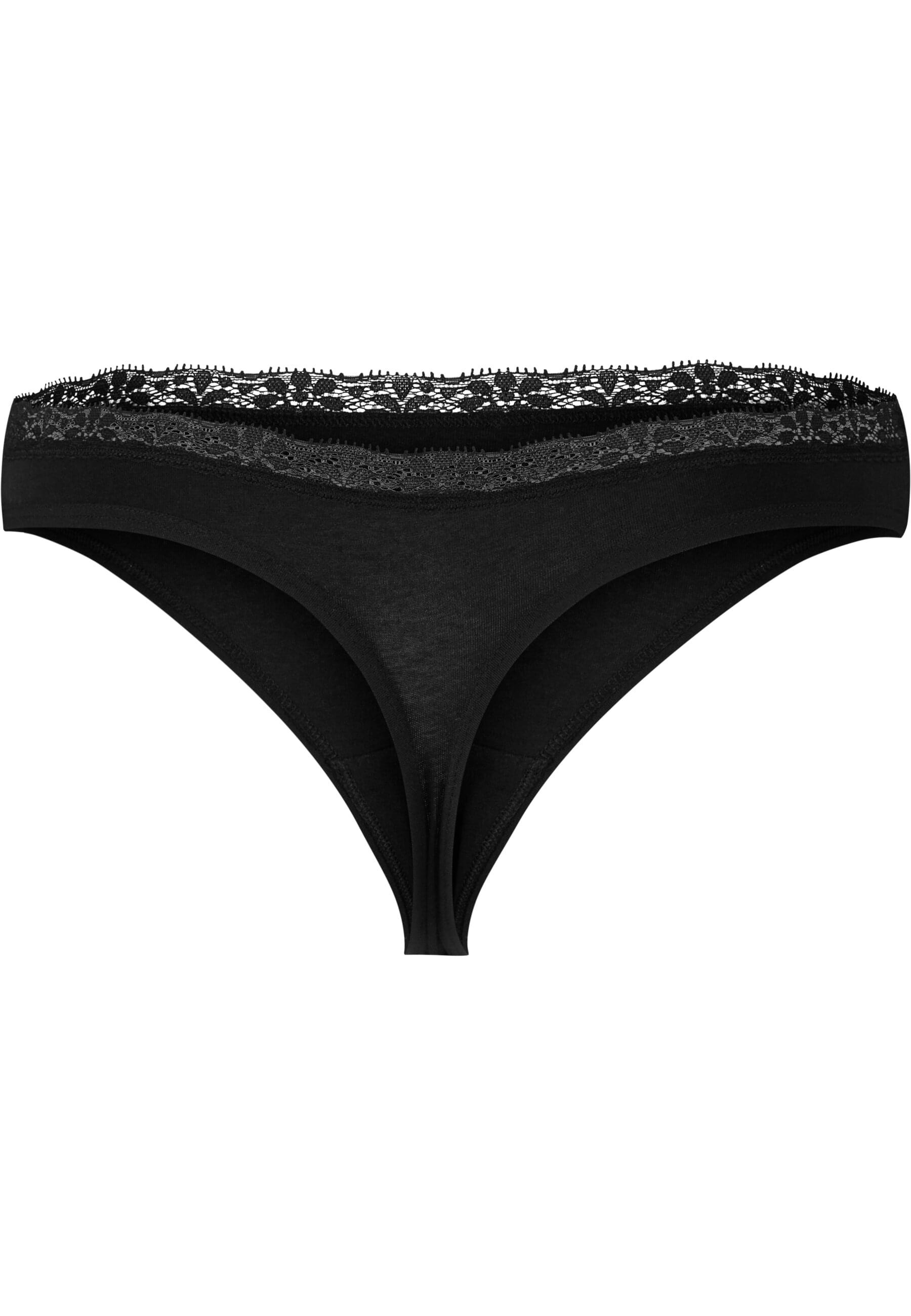 URBAN CLASSICS Panty »Urban Classics Ladies Basic Cotton Tanga Lace 5-Pack«