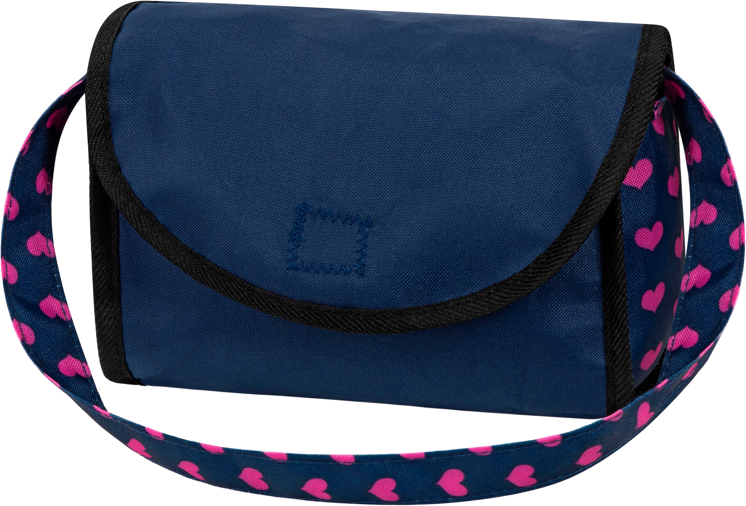 Bayer Puppen-Zwillingsbuggy »Twin Star, blau/pink«, mit Wickeltasche