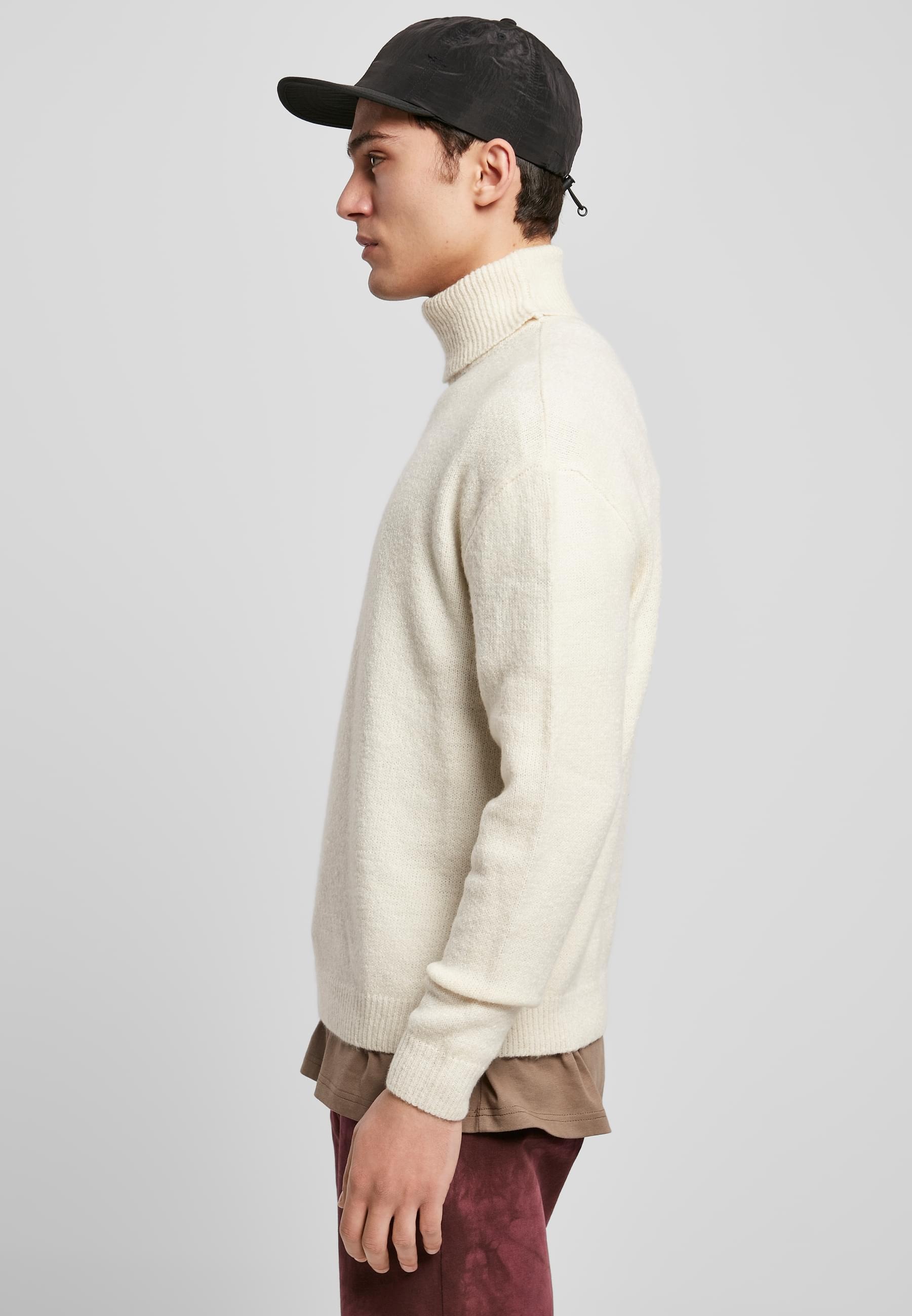 URBAN CLASSICS Rundhalspullover »Urban Classics Herren Oversized Roll Neck Sweater«, (1 tlg.)