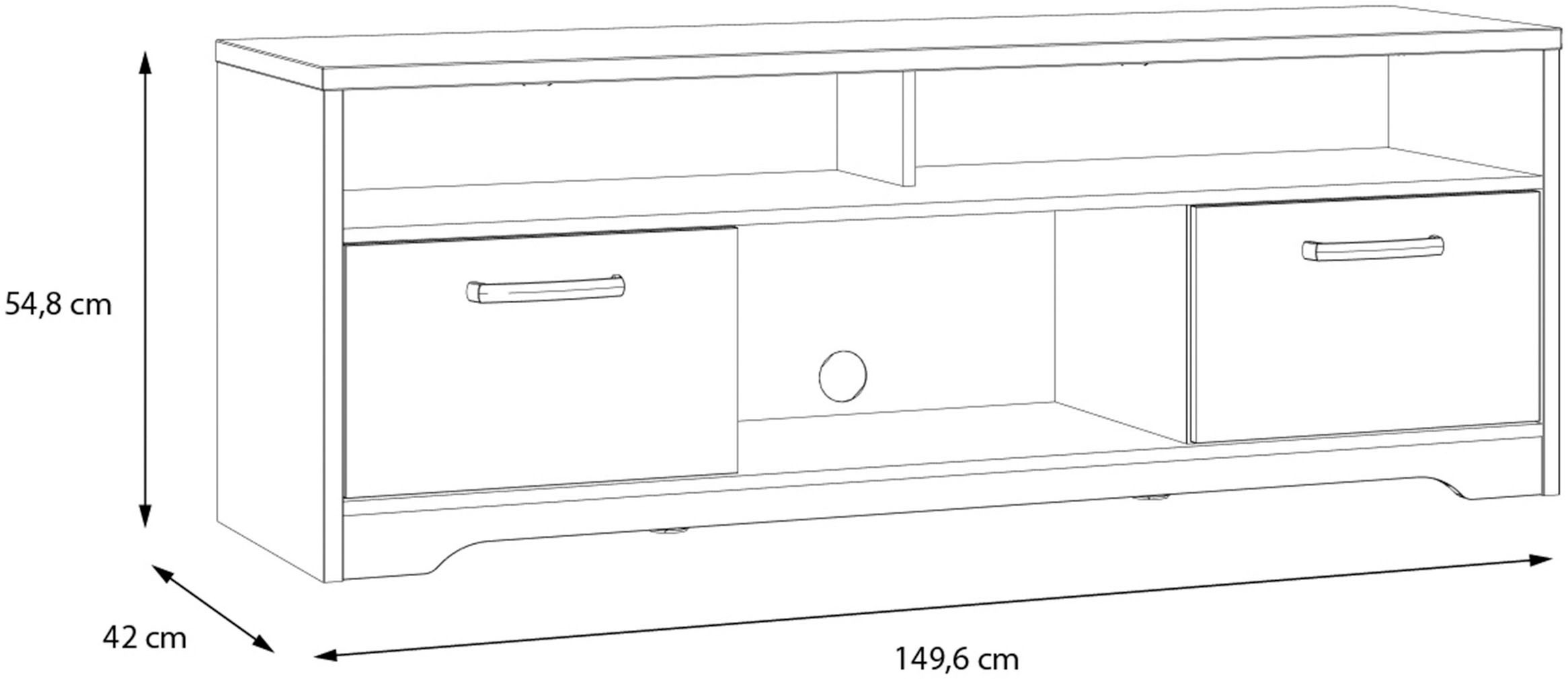FORTE Lowboard »Joadakis, TV-Board, TV-Schrank, TV-Bank«