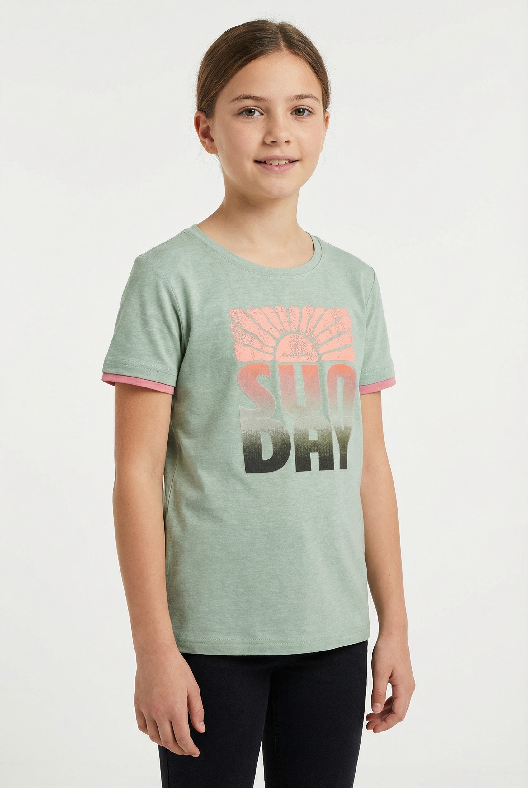 Funktionsshirt KILLTEC "KOS 133 GRLS TSHRT", Jungen, Gr. 152, helles naturgrün, Obermaterial: 65% Polyester, 30% Baumwolle, 5% Elasthan, Shirts Funktionsshirt