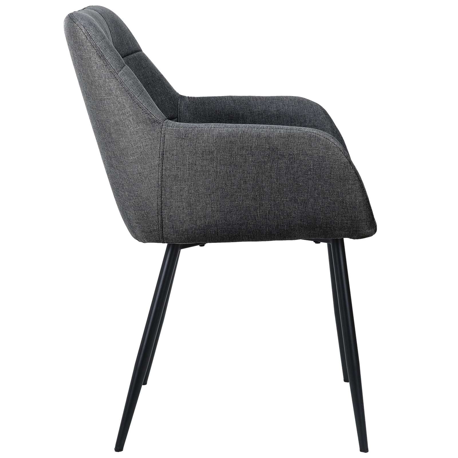 OTTO home Esszimmerstuhl »Bostony« () 2 Stk.gepolsterte Rückenlehne, Armlehne und Sitzfläche, Sitzhöhe 49 cm