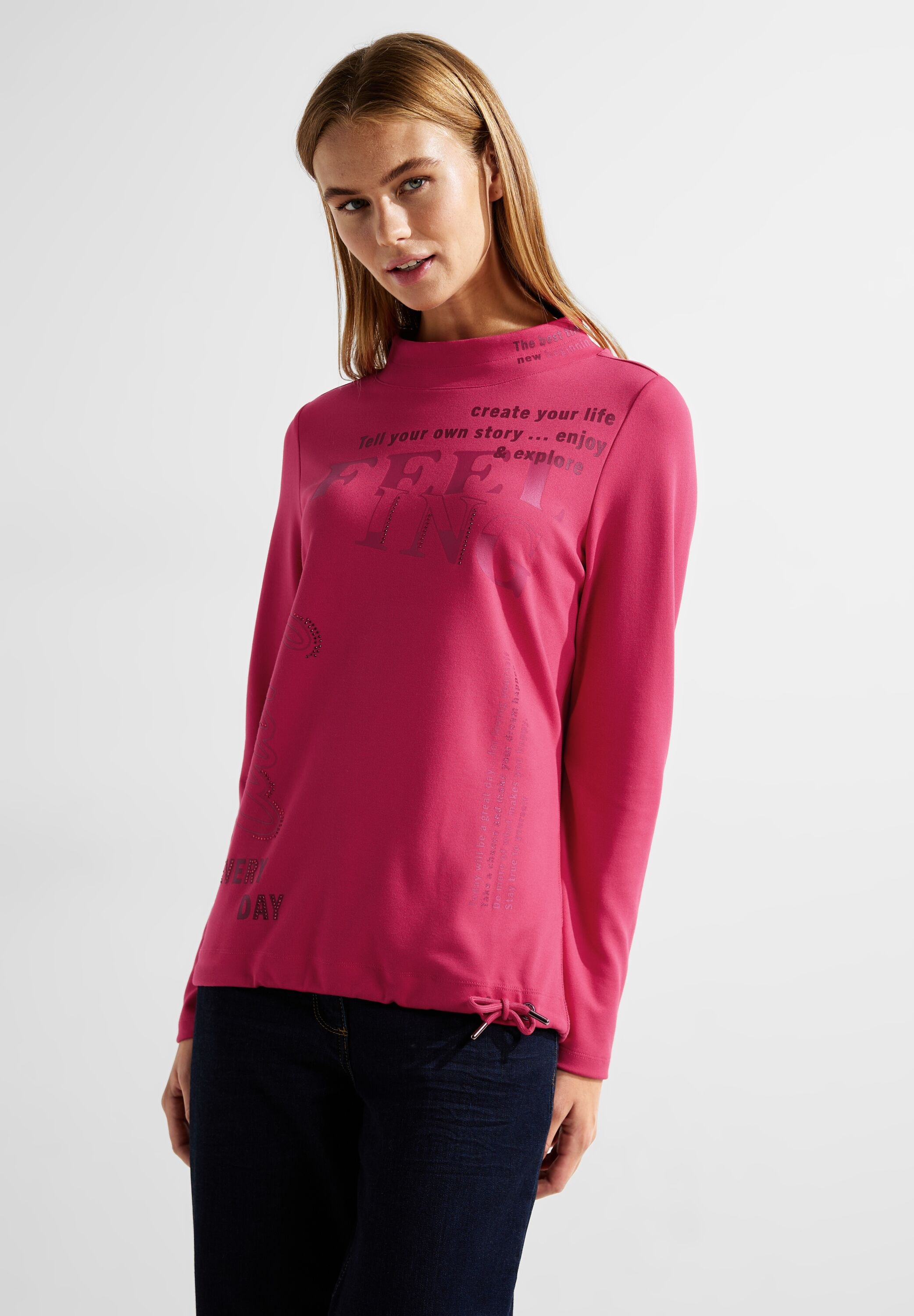 Cecil T-Shirt, mit Stehkragen für bestellen | BAUR