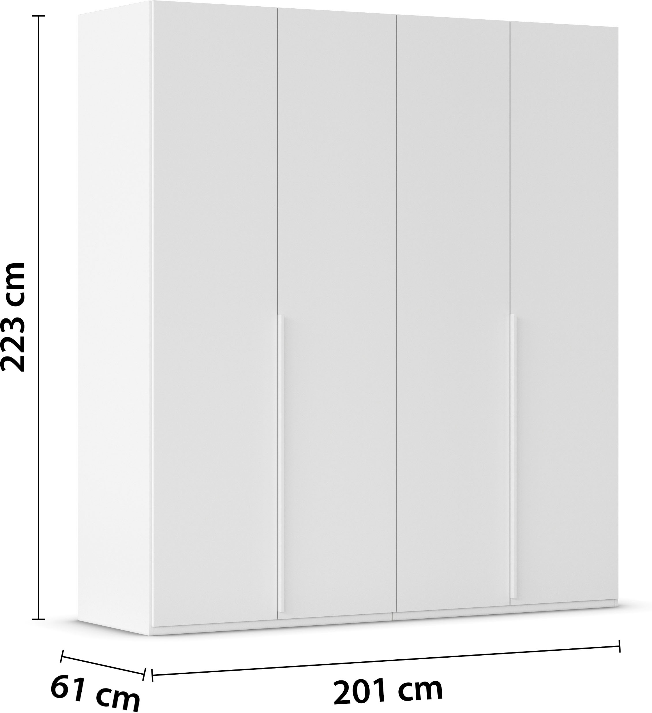 LeGer Home by Lena Gercke Kleiderschrank »Schrank Garderobe Ankleide Schlafzimmer Flur Serina«, (in 3 verschiedenen Ausstattungen BASIC/CLASSIC/PREMIUM), in 6 Breiten (101 - 401 cm) mit Front Glas oder Dekor MADE IN GERMANY