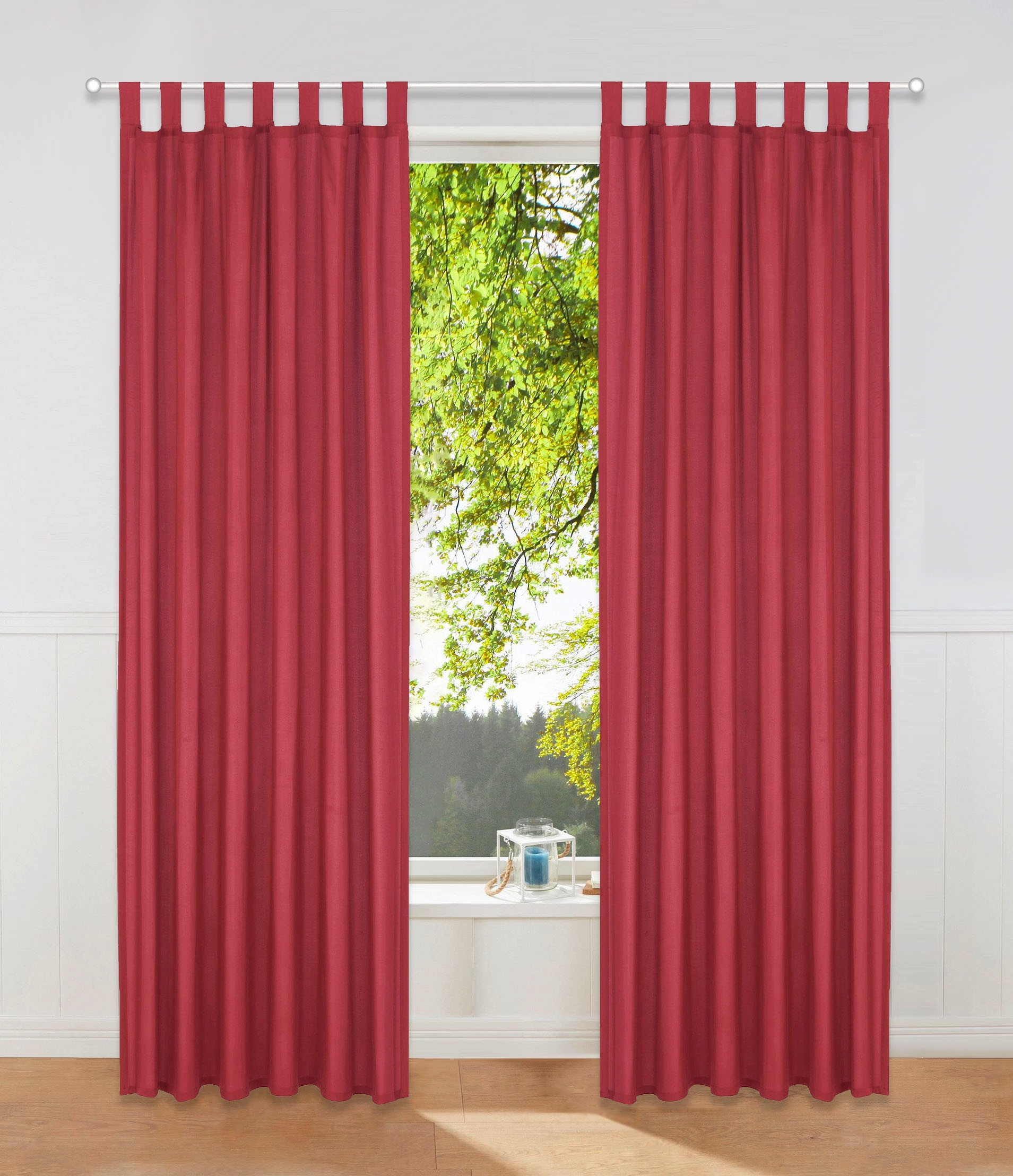 my home Vorhang "Raja" Schlaufen 2 Stk. tlg. 2er-Set, Bestseller, einfarbig günstig online kaufen
