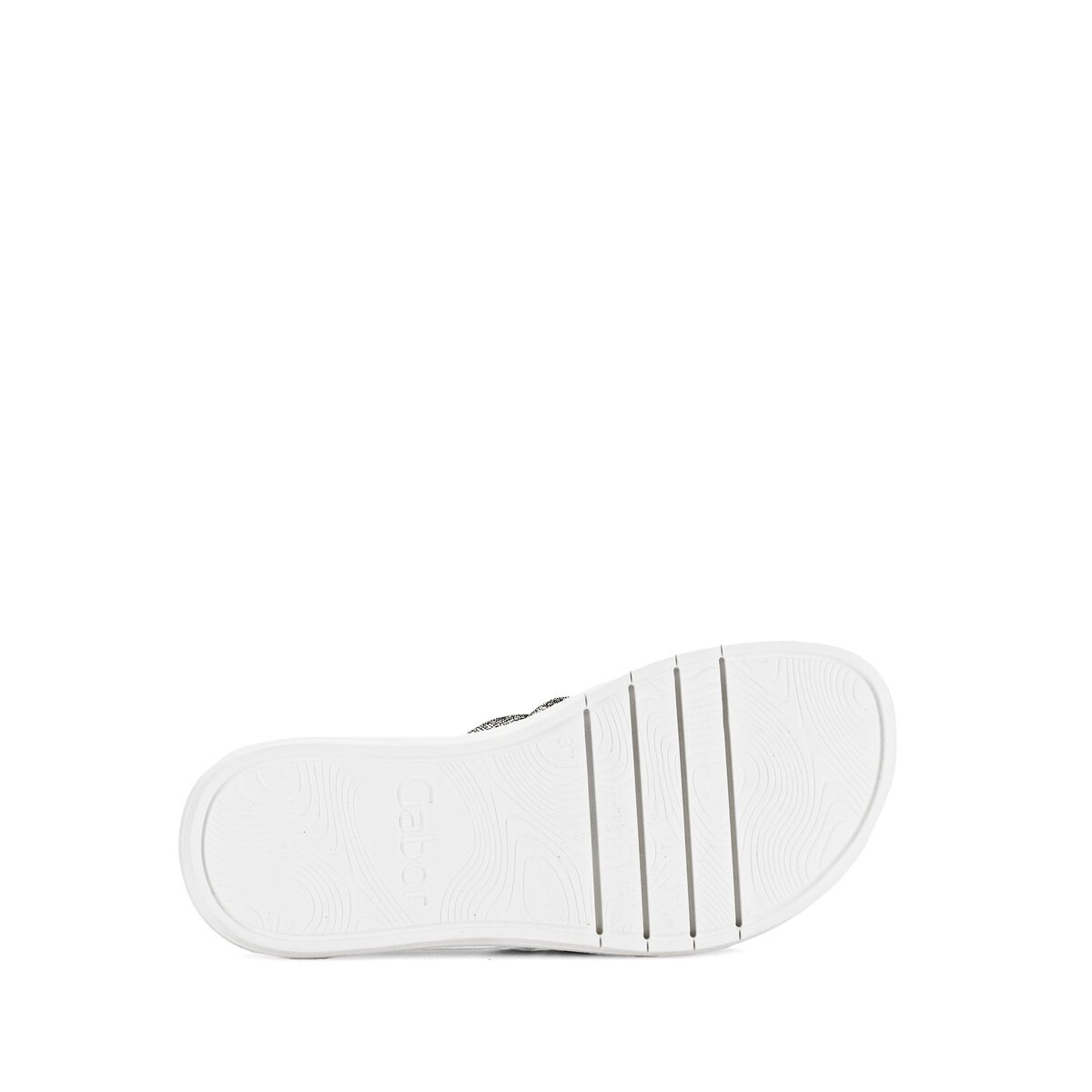 Pantolette GABOR, Damen, Gr. 44, silber (silberfarben), Textil, Schuhe Pantolette, Plateau, Sommerschuh, Schlappen in funkelnder Optik 3