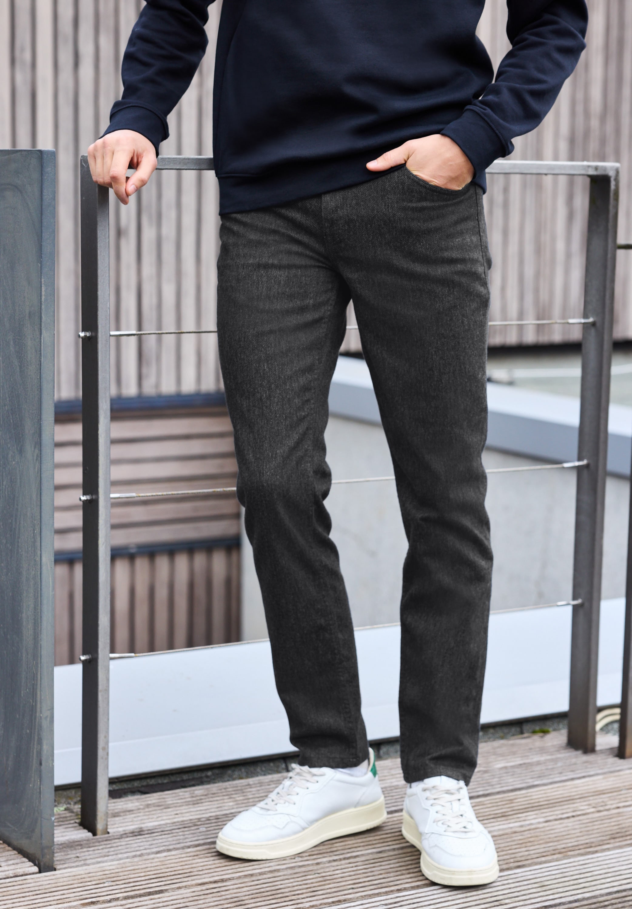 STREET ONE MEN Stoffhose  5-Pocket-Style
