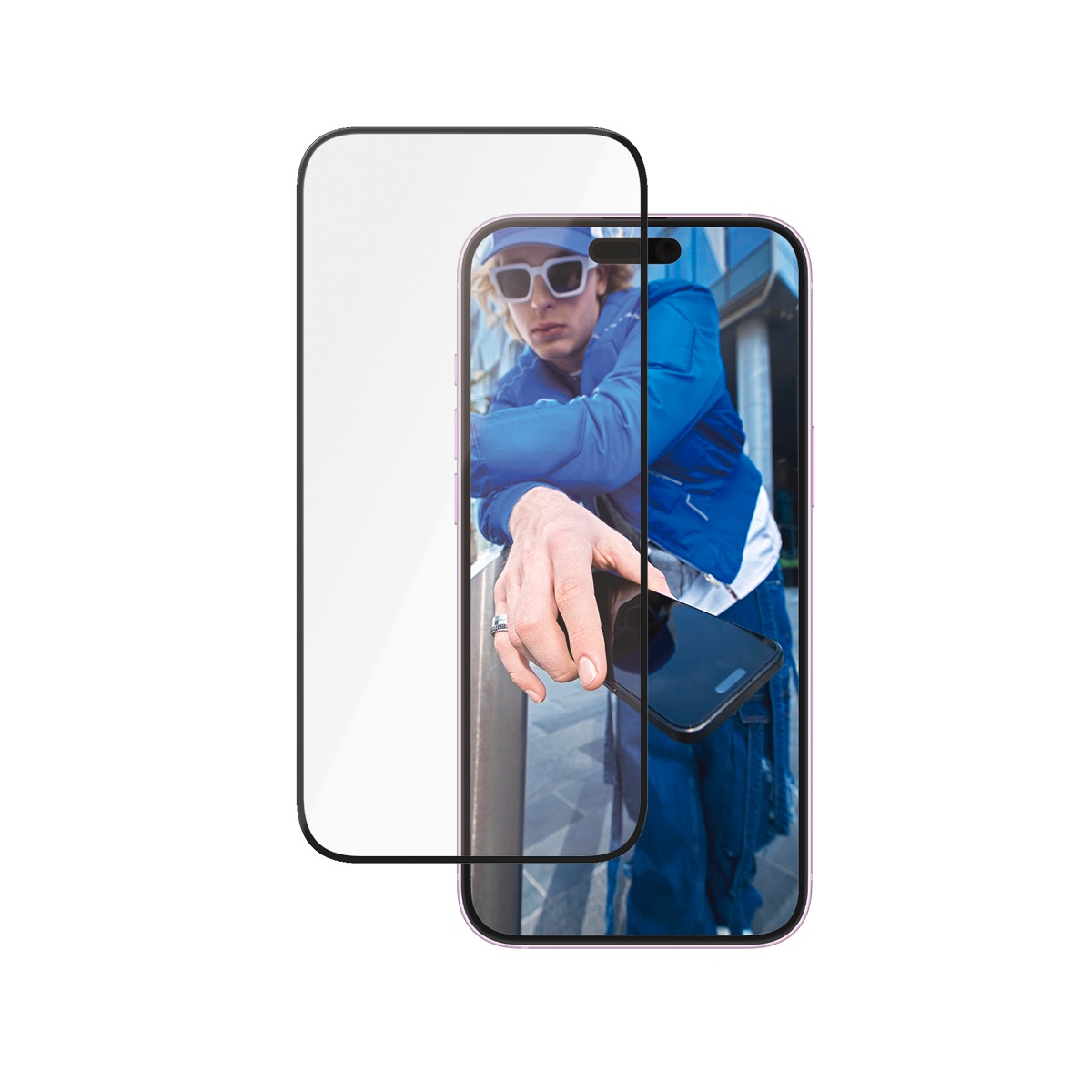 PanzerGlass Displayschutzglas »Ceramic Screen Protection«, für Apple iPhone 16 Plus-Apple iPhone 15 Plus, Displayschutzfolie, Schutzfolie, Bildschirmschutz, kratz- & stoßfest