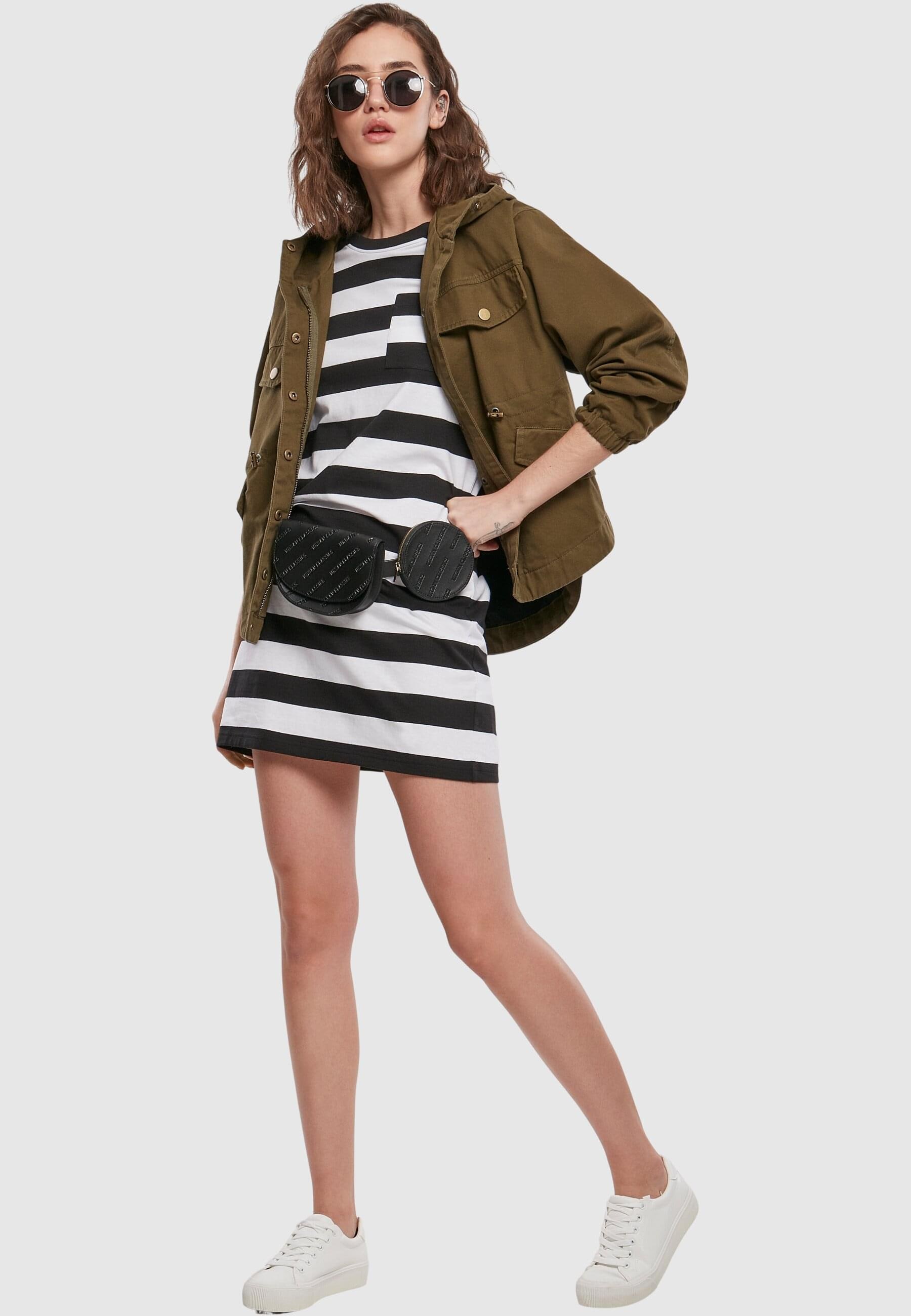 URBAN CLASSICS Shirtkleid »Urban Classics Damen Ladies Stripe Boxy Tee Dress«, (1 tlg.)