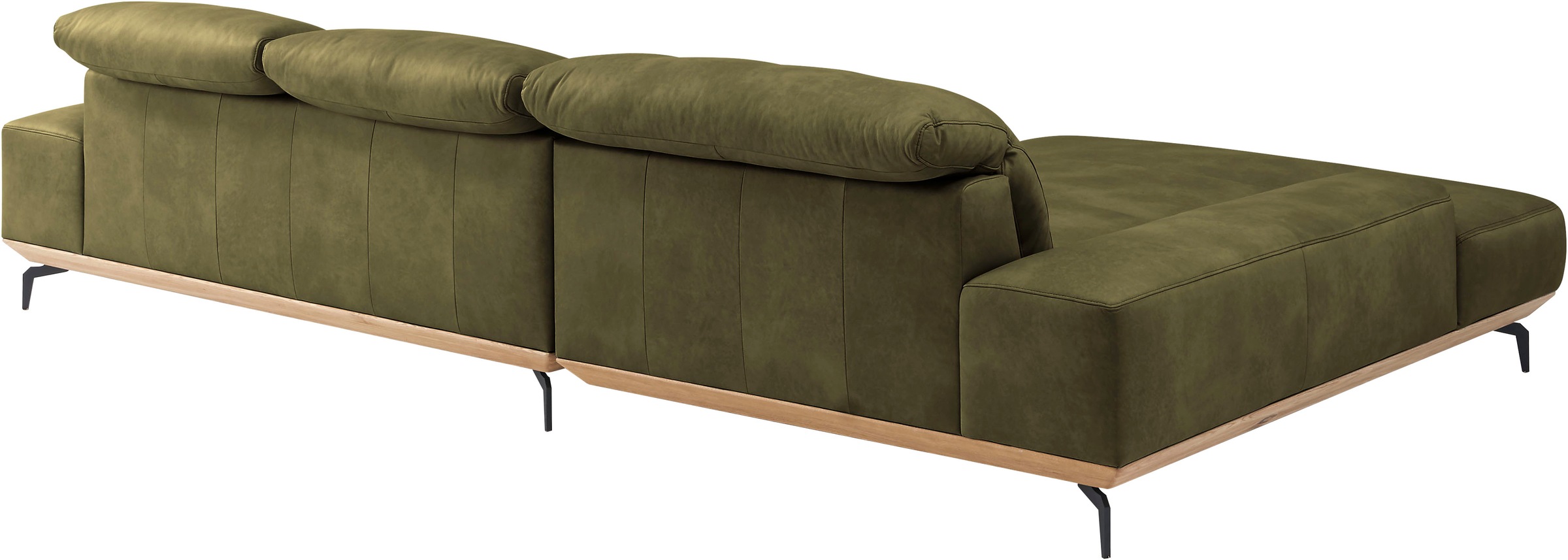 Musterring Wohnlandschaft »MR 2490«, Fuß schwarz, Sitzhöhe 48cm, wahlweise mit Funktionen, Maße 342x207 cm