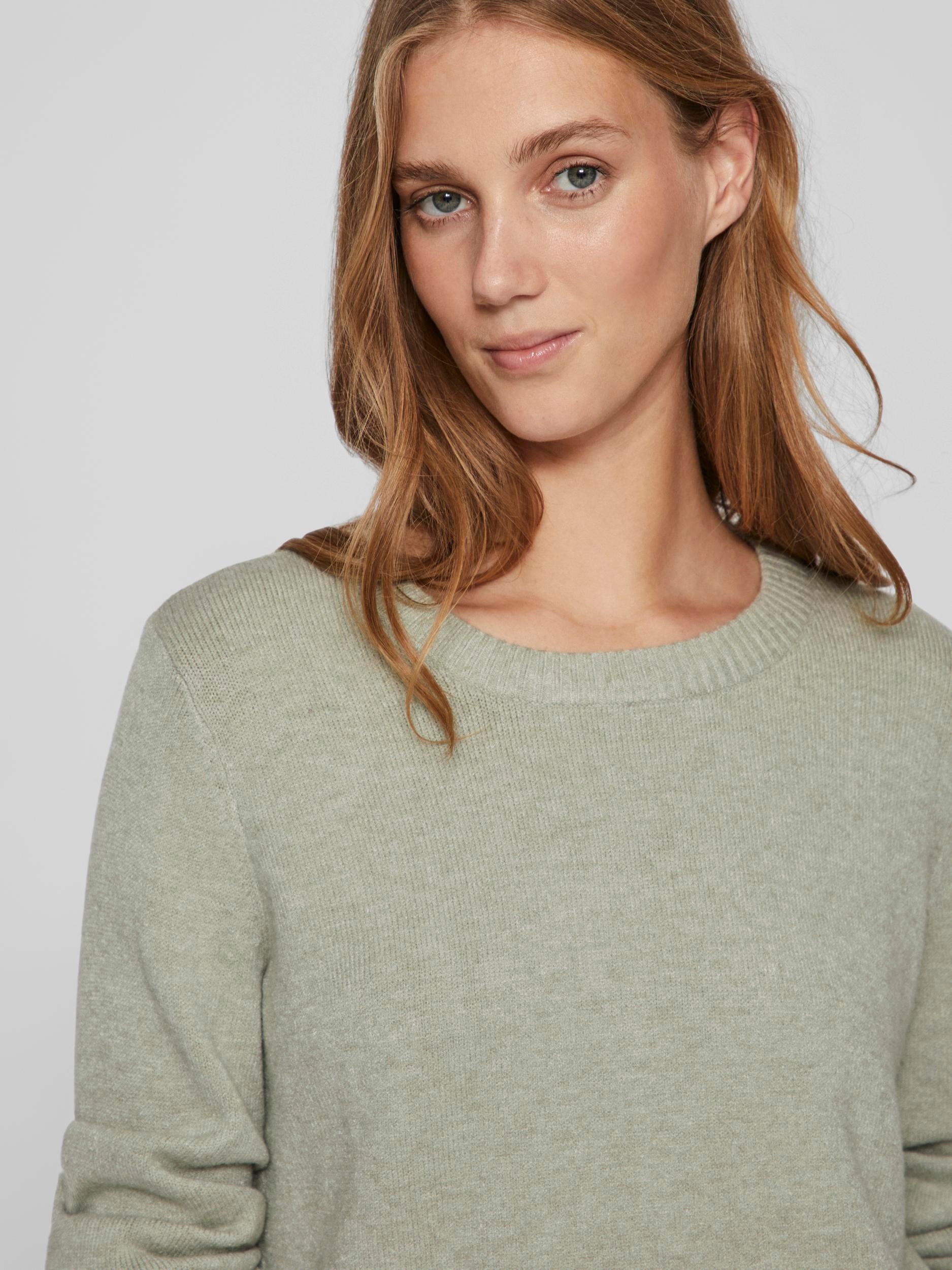 Vila Pull Ril Knit Top Green S 3