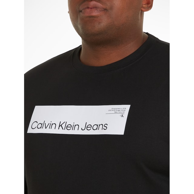 Calvin Klein Jeans Plus T-Shirt »PLUS HYPER REAL BOX LOGO TEE« ▷ für | BAUR