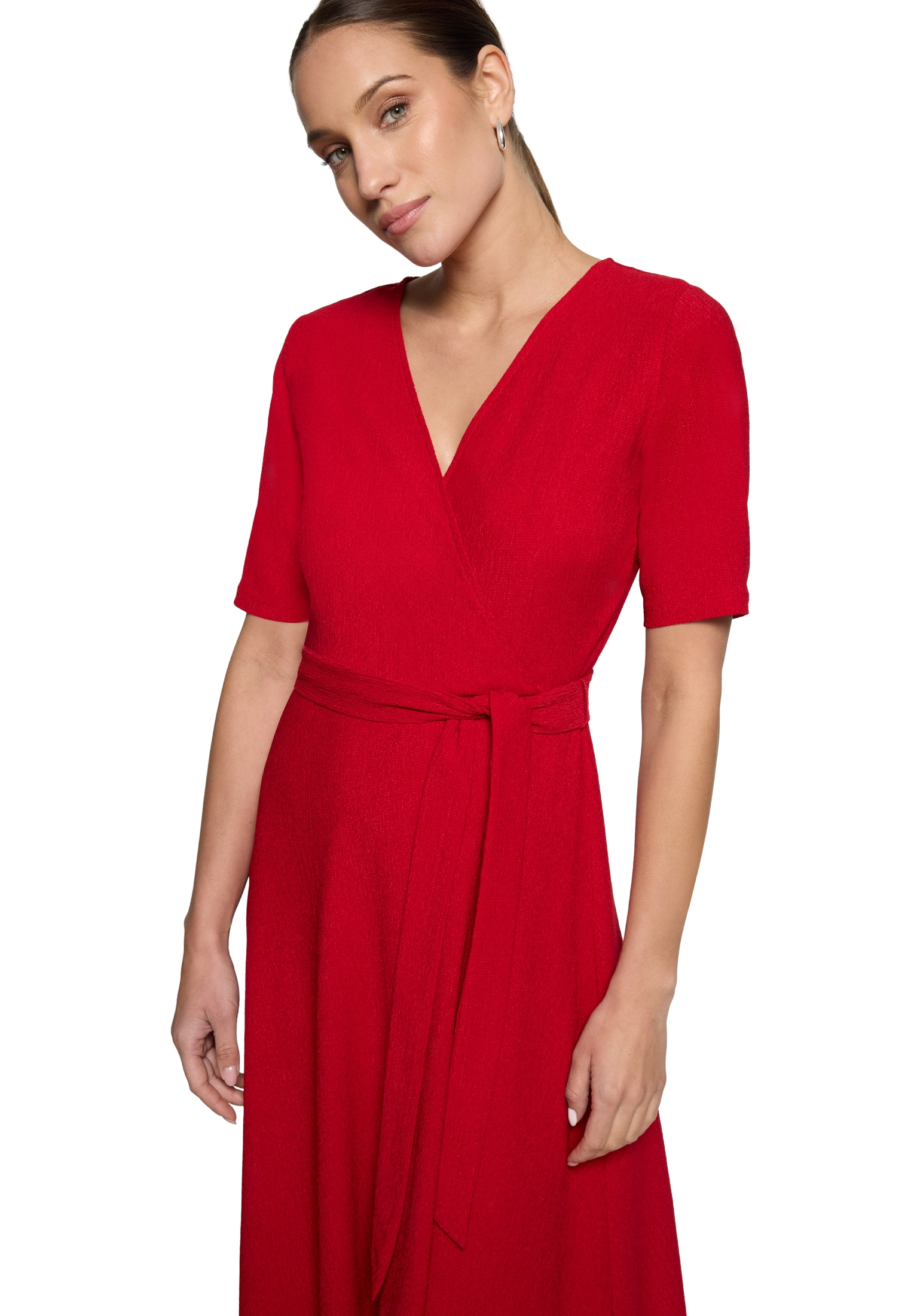 Zero Jerseykleid »Damen mit Gürtel« Material
