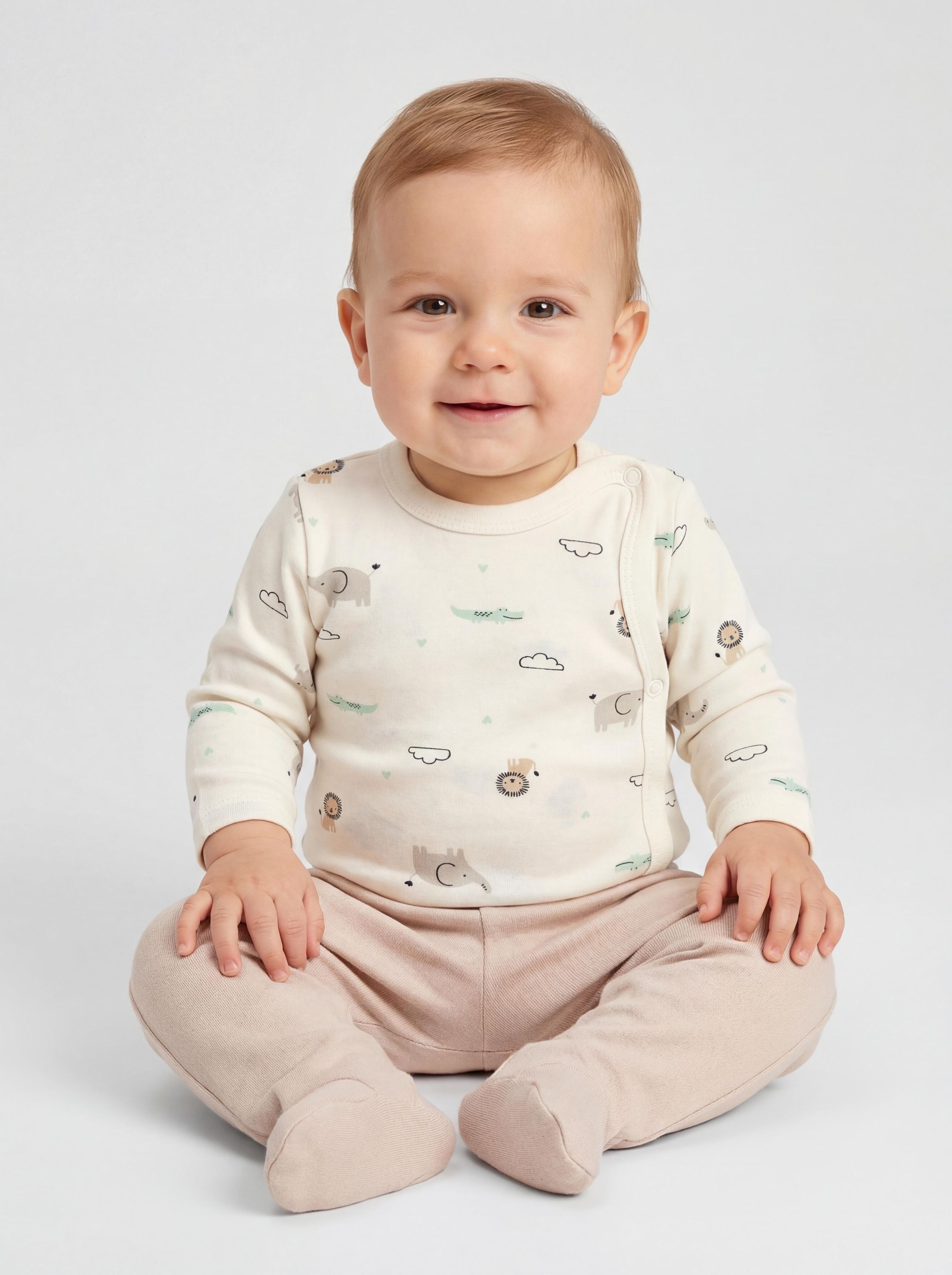 TupTam Langarmwickelbody »Wickelbody Baby Langarm Wickelbody 5er Pack«