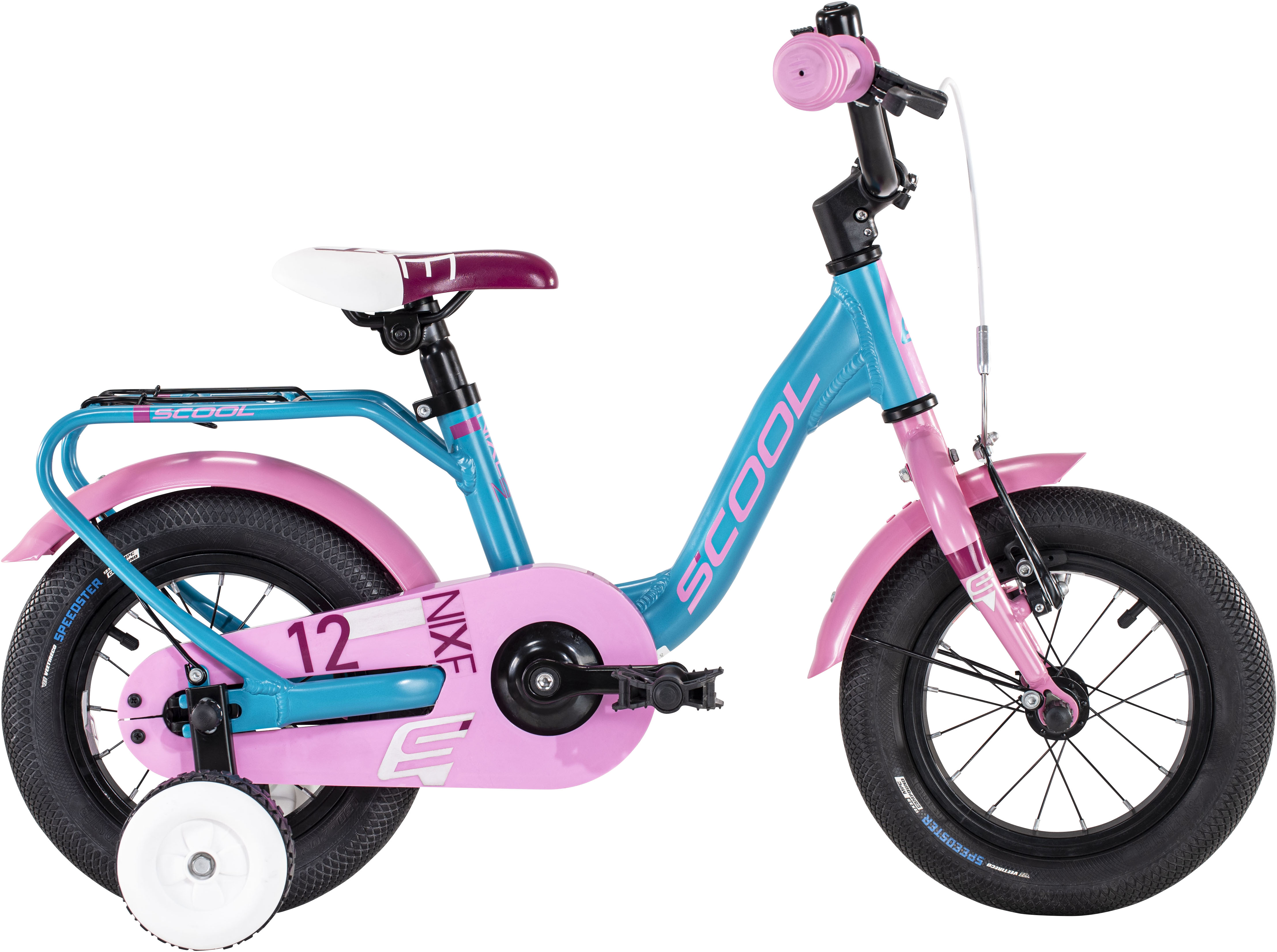 S’COOL Kinderfahrrad "SCOOL niXe 12-1S - Ocean/Pink" 1 Gang ohne Schaltung