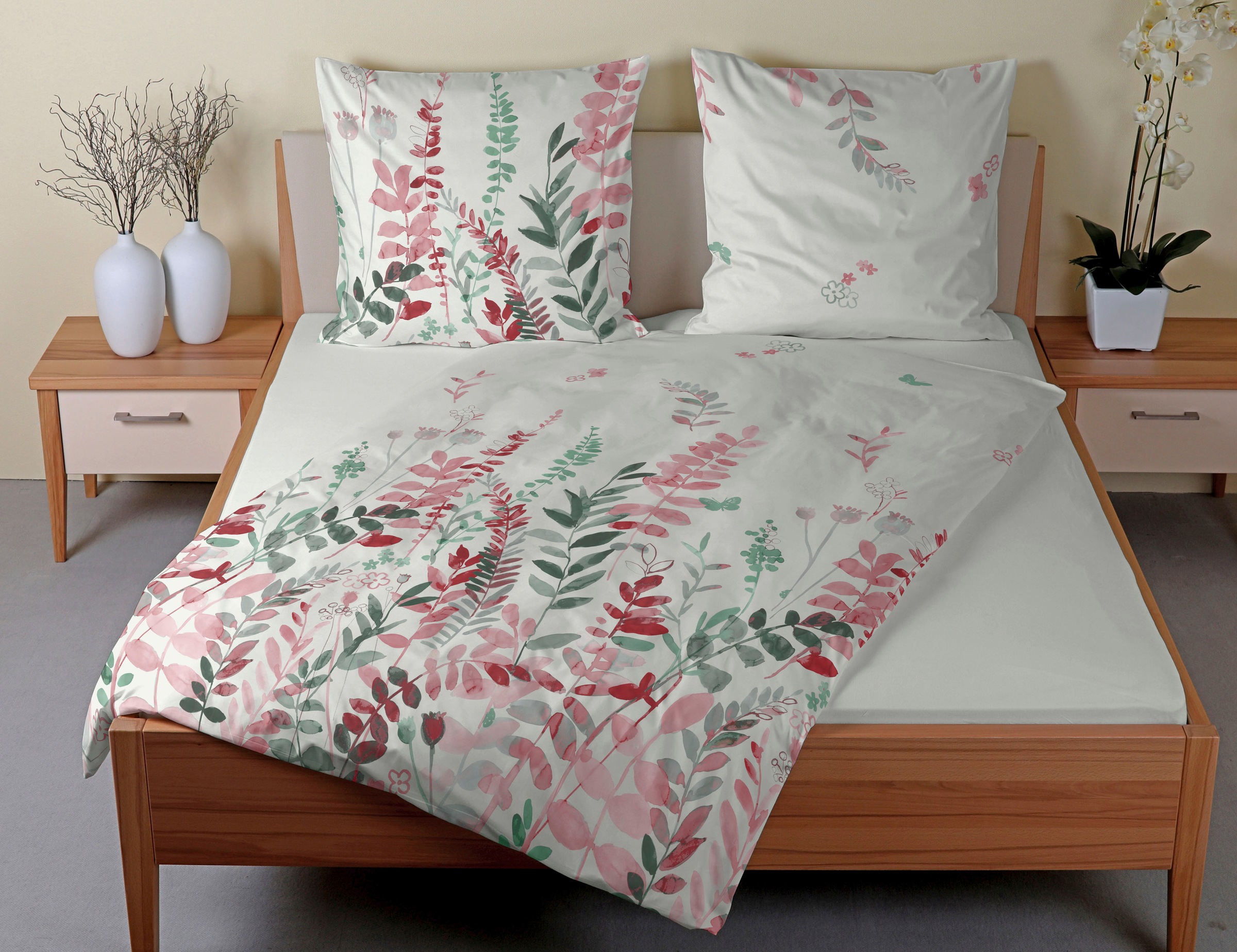 CASATEX Bettwäsche "Renata" verspieltes Design, kleiner Schmetterling, wegf günstig online kaufen