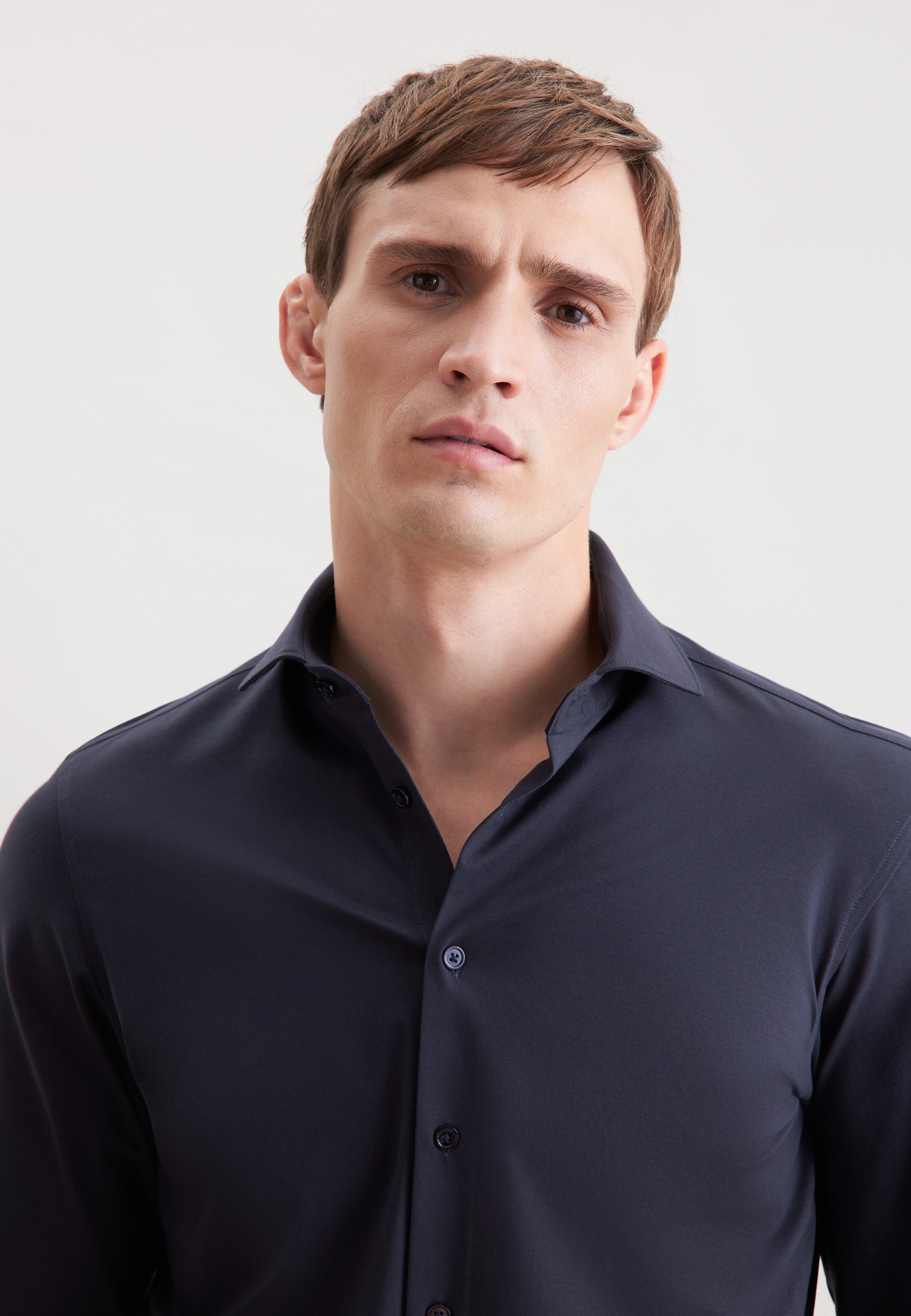 seidensticker Businesshemd »Schwarze Rose« Shaped 1/1 Kentkragen Uni