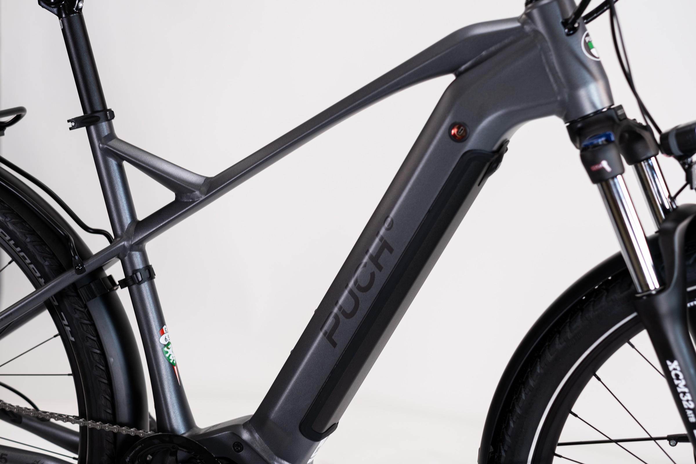 PUCH »PUCH C6.5 SUV / BOSCH 500 Wh 29" grau 10 Gänge« 10 Gang Shimano DEORE RDM-6000 Schaltwerk Kettenschaltung Mittelmotor 250 W BOSCH PERFORMANCE LINE CX 36 V/250 W