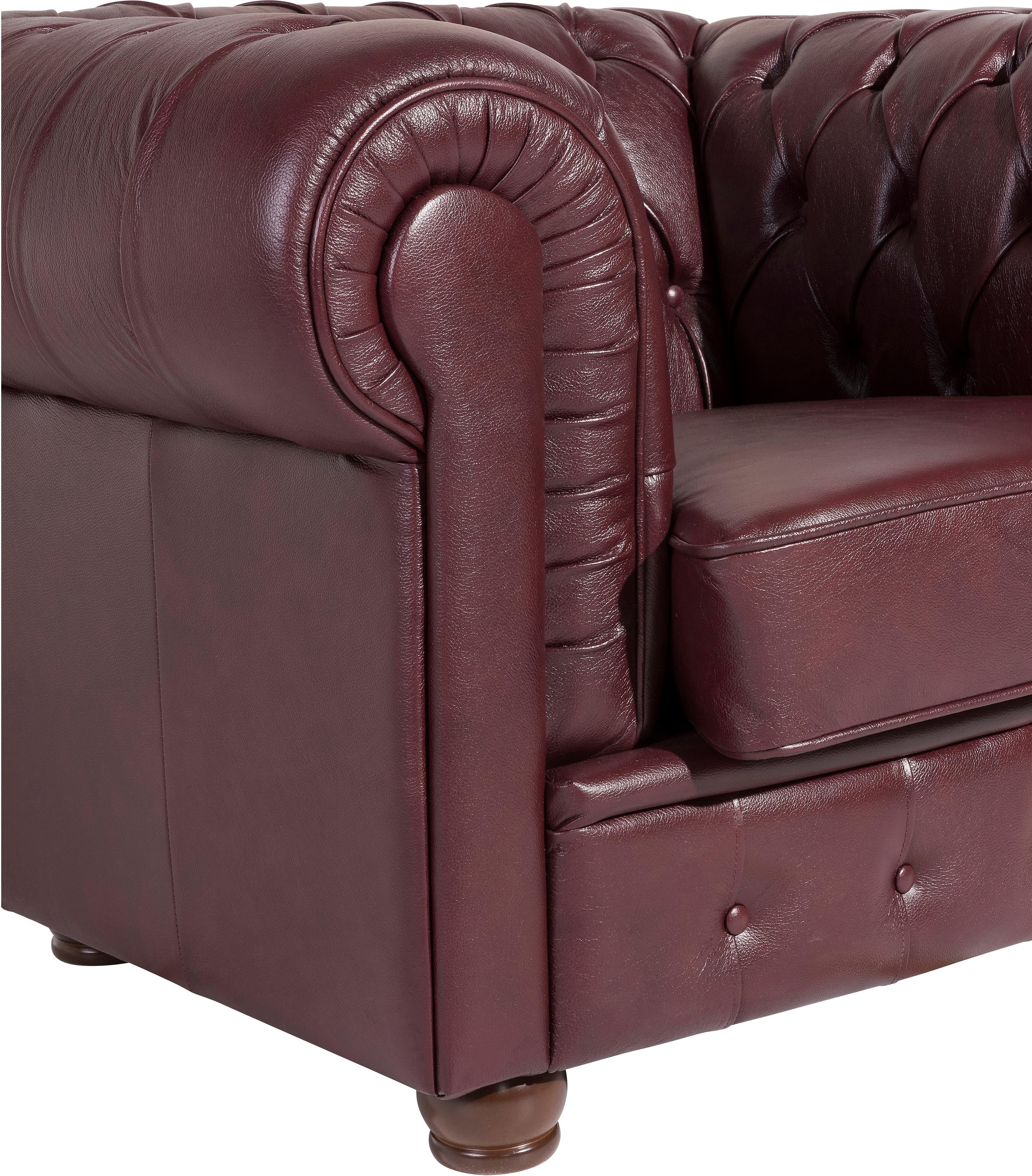 Max Winzer® Sessel »Bristol, Loungesessel«, mit edler Knopfheftung, Breite 110 cm
