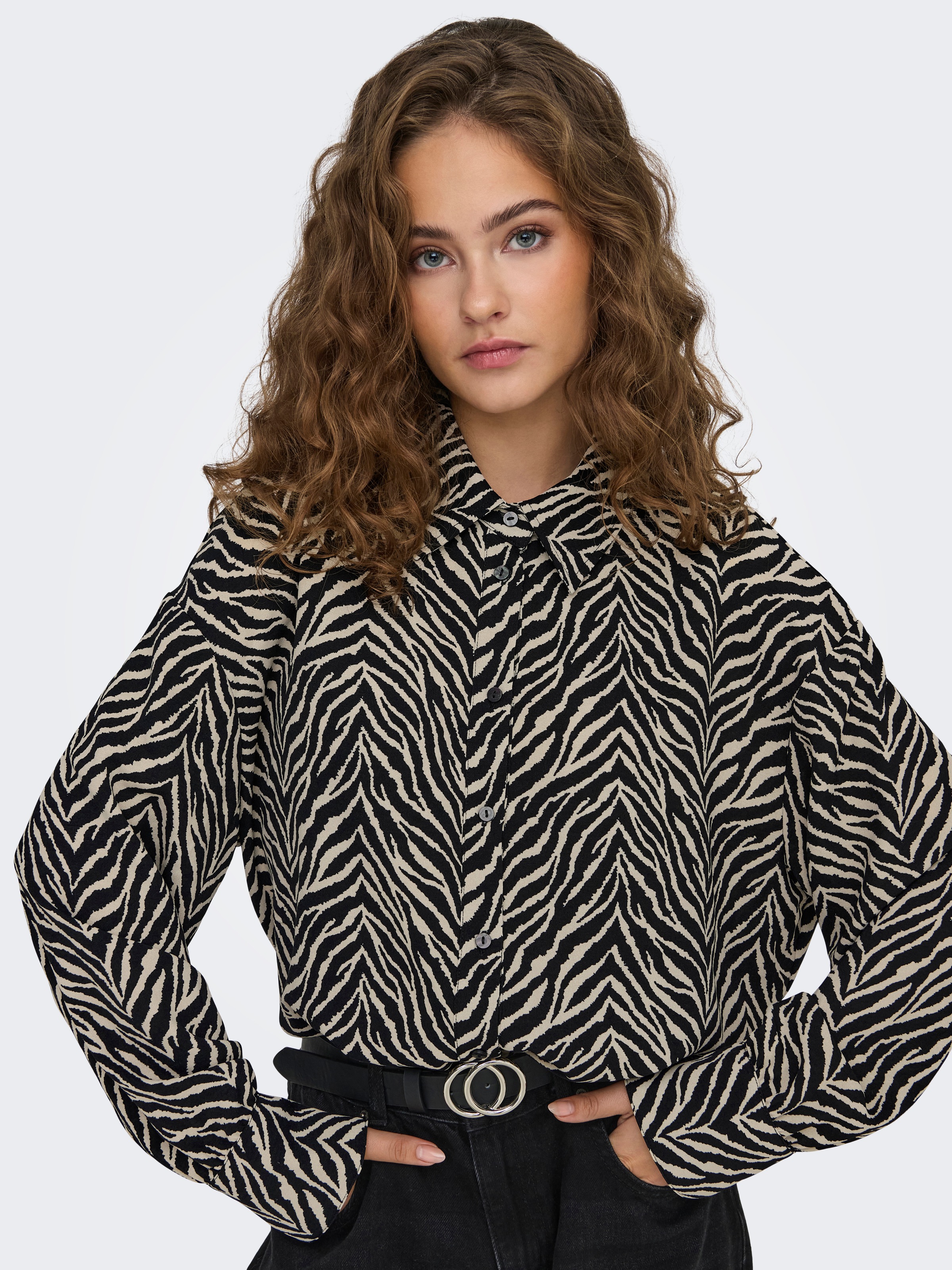 ONLY Hemdbluse "ONLKATTY LIFE L/S LOOSE SHIRT PTM" günstig online kaufen