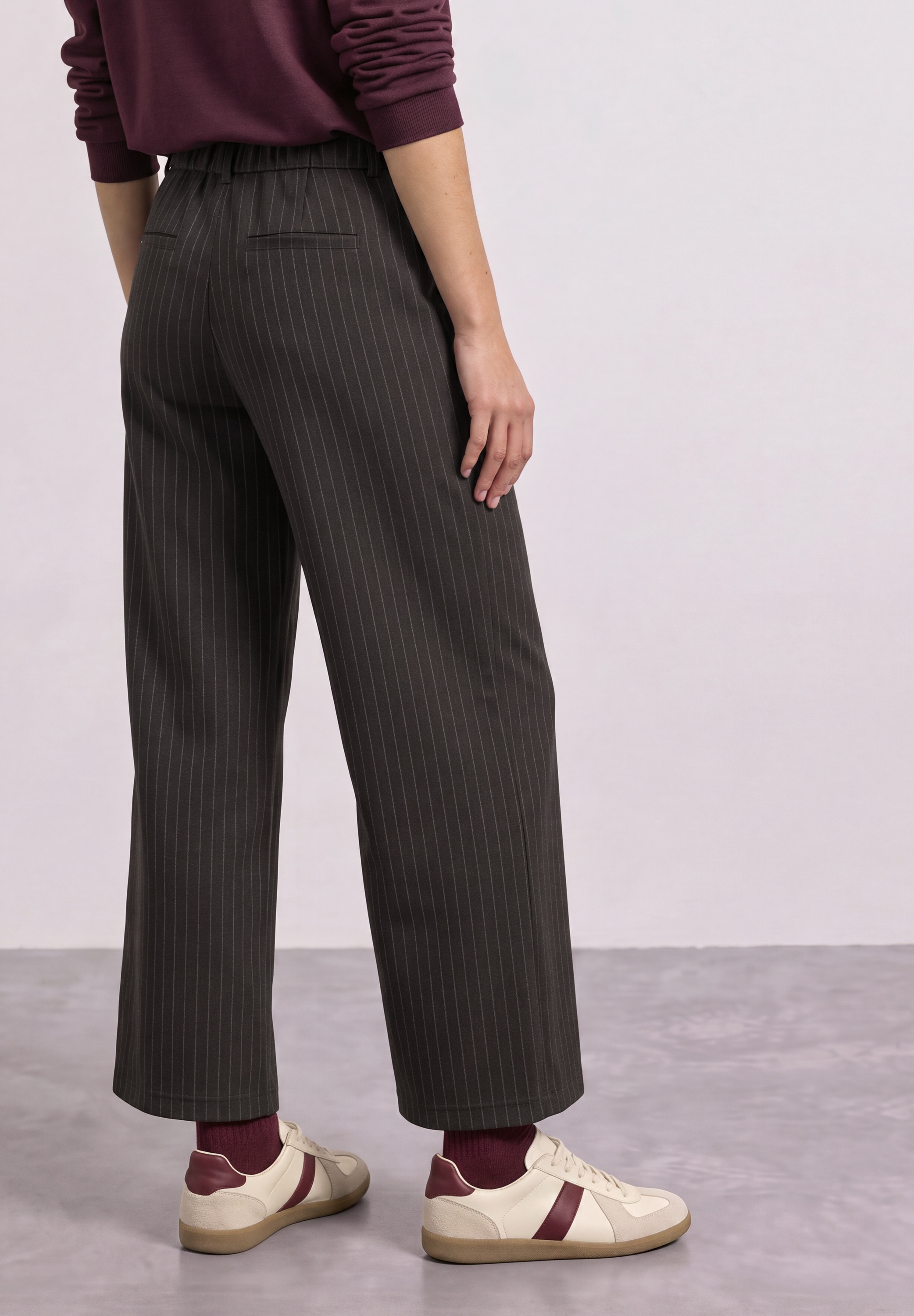 STREET ONE Stoffhose  im elastischen Materialmix