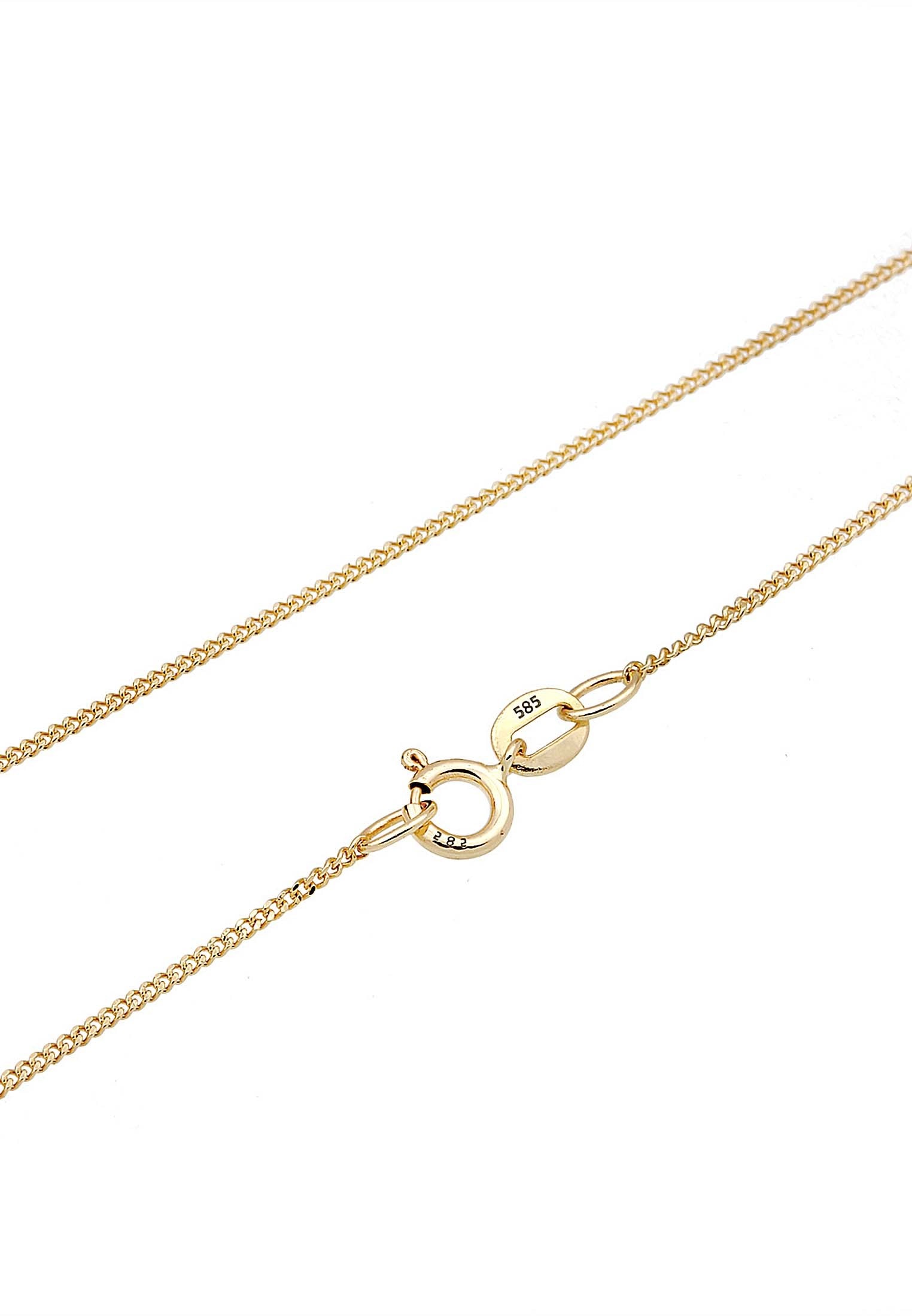 Elli DIAMONDS Collierkettchen »Dreieck Diamant Weiß Brillantschliff (0.045ct) 585 Gelbgold«