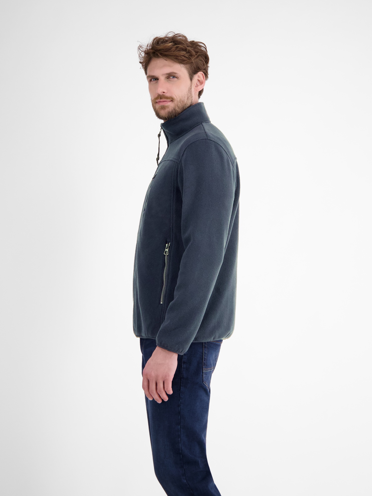 LERROS Sweatjacke »LERROS Polar-Fleece Jacke, sportiv«
