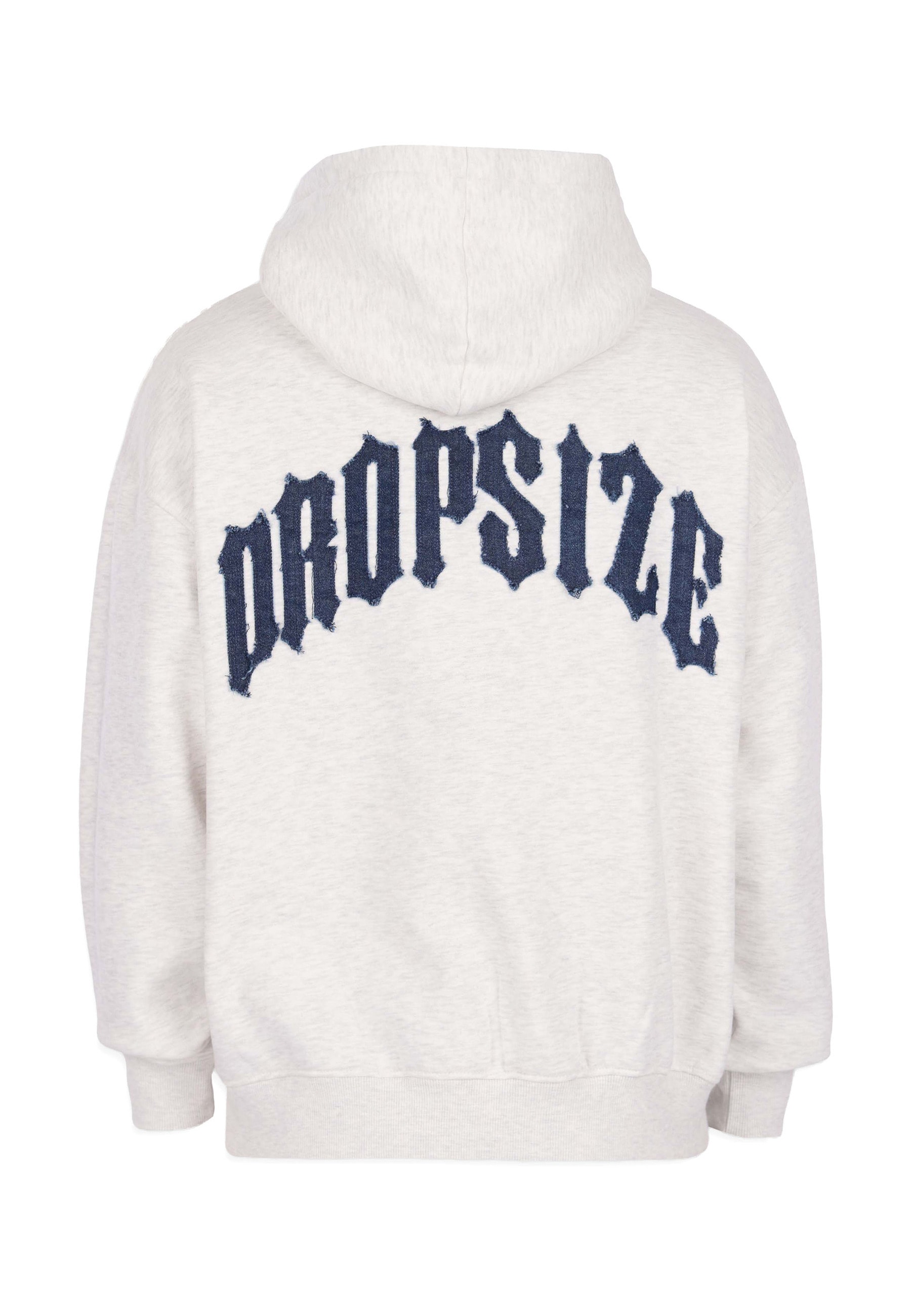 Dropsize Kapuzensweatshirt »Dropsize DENIM APPLICATION HOODIE«, 1 Stk.
