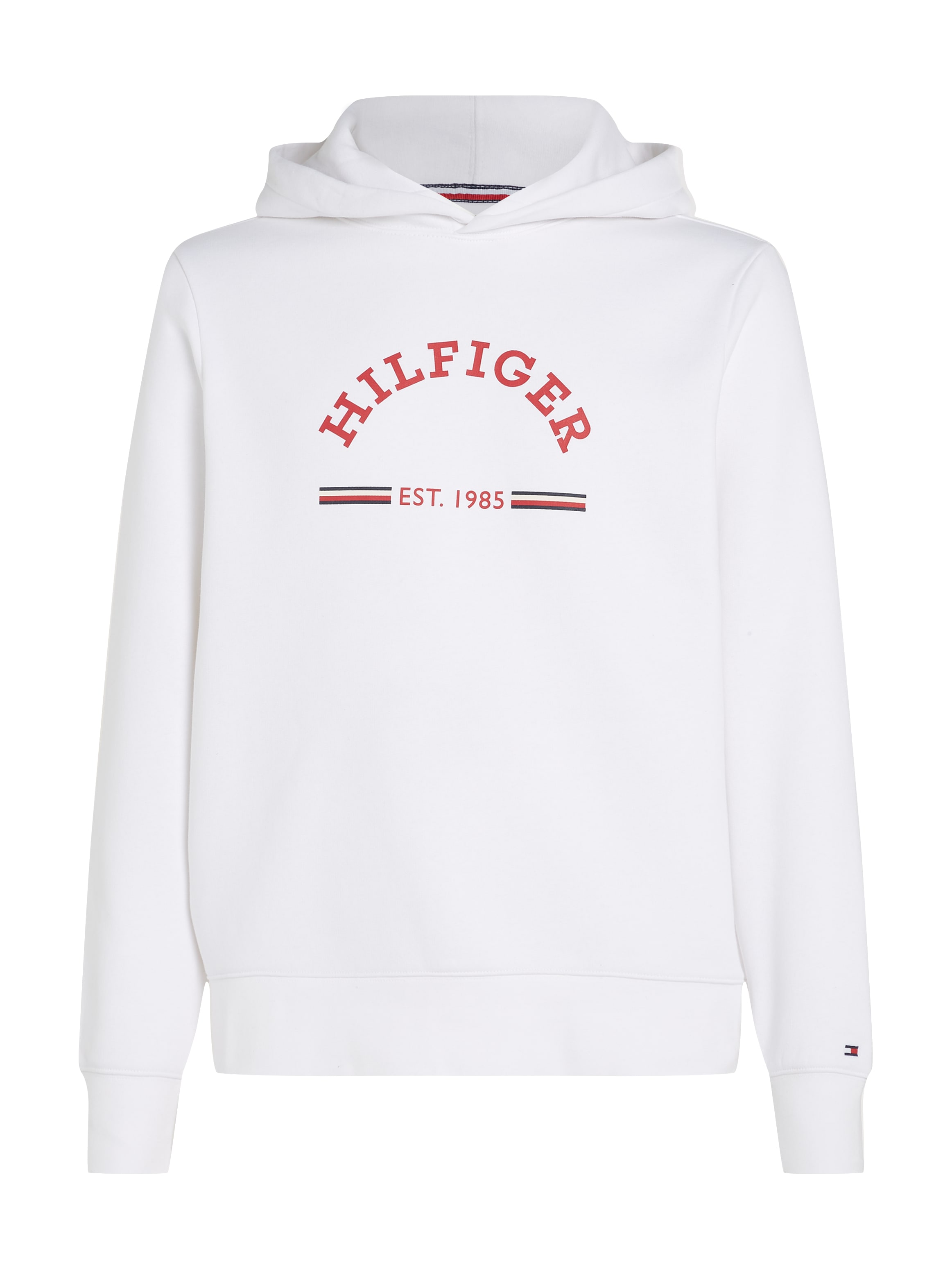 Tommy Hilfiger Kapuzensweatshirt »ROUNDALL HOODY«, kontrastfarbener Markenprint