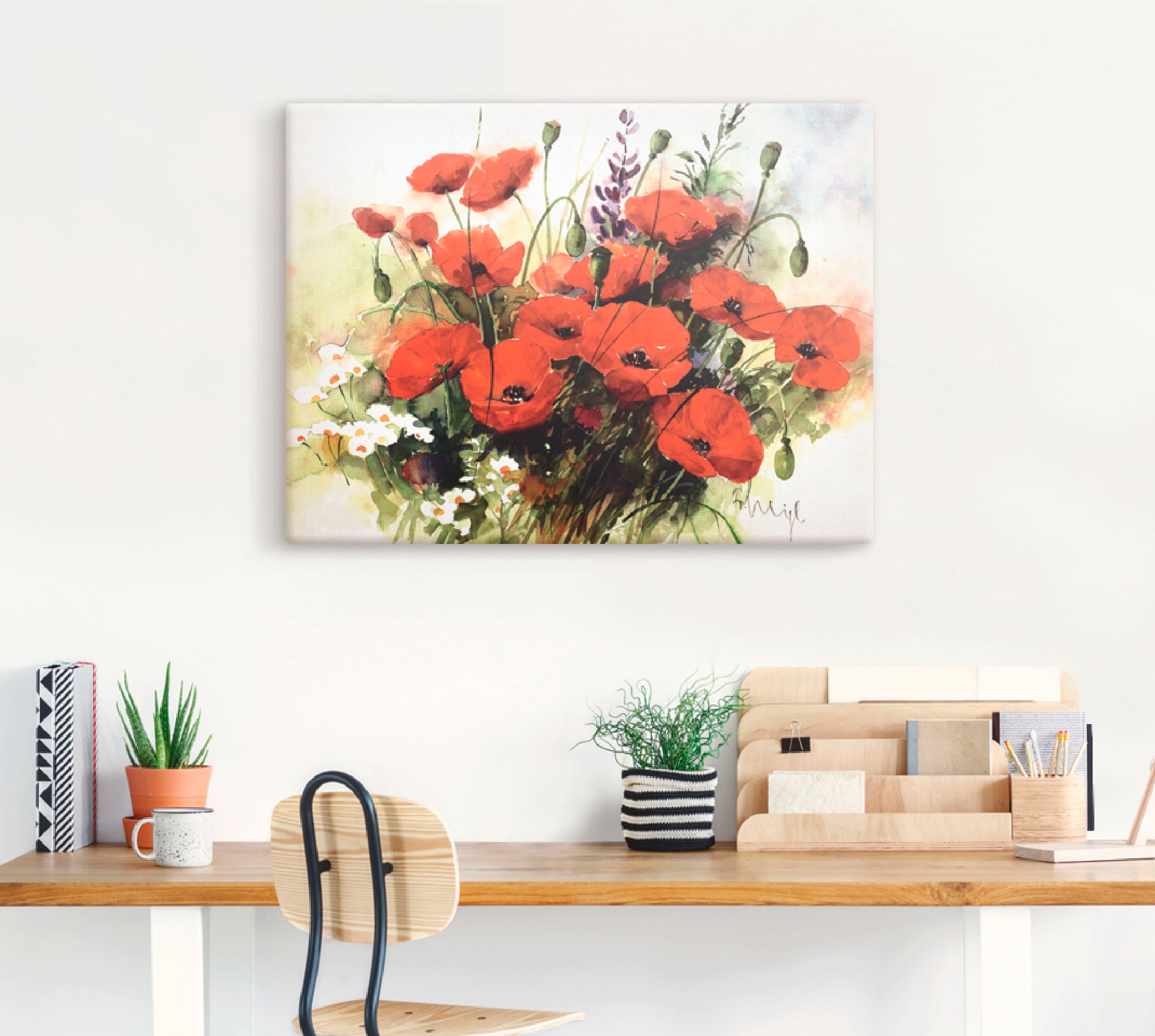 Artland Wandbild "Blumen Zusammenstellung III" 1 Stk. tlg. als Leinwandbild günstig online kaufen