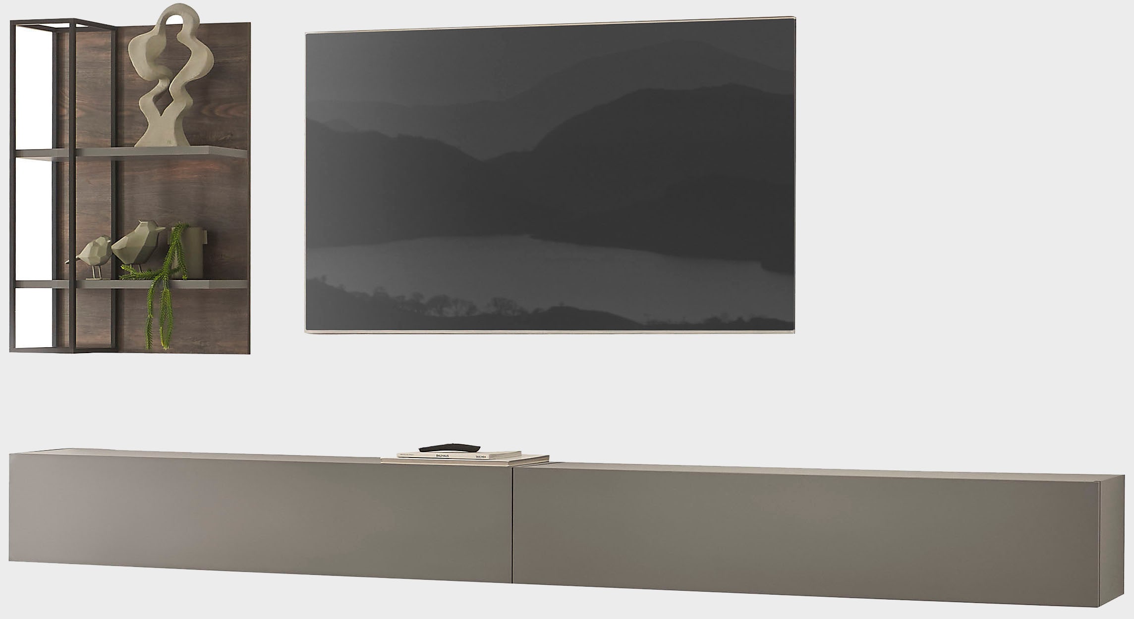 INOSIGN Wohnwand »LARGO«, (Set, 3 St.), Klappen mit Push to open-Funktion