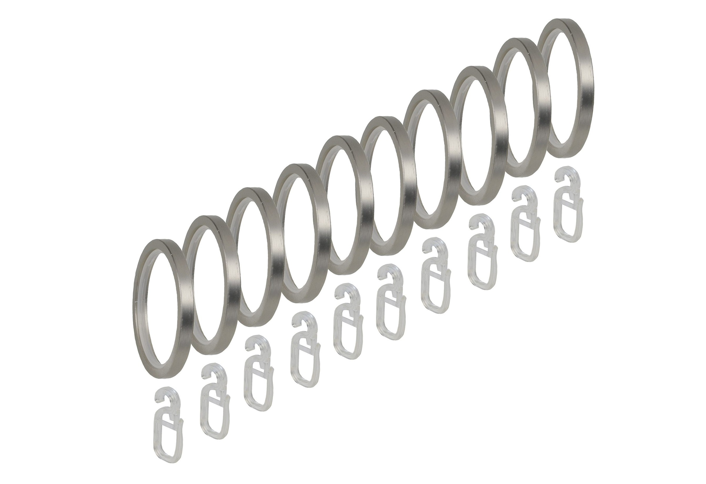 Liedeco Gardinenring »Faltenlegehaken Inox«, kaufen BAUR | (8 St.)