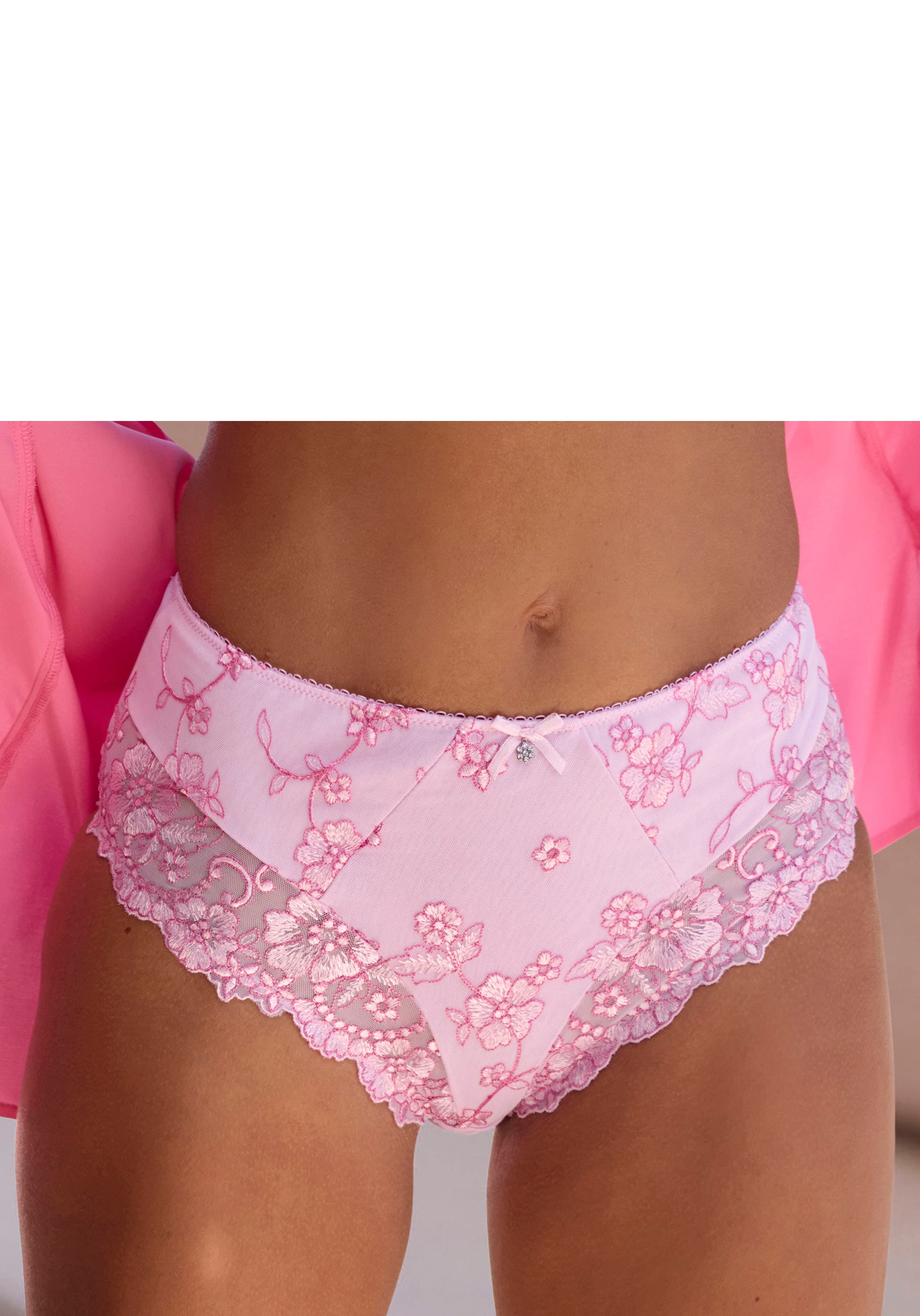 LASCANA Slip "Wanda" mit Stickerei Spitze, als Dessous-Set kombinierbar