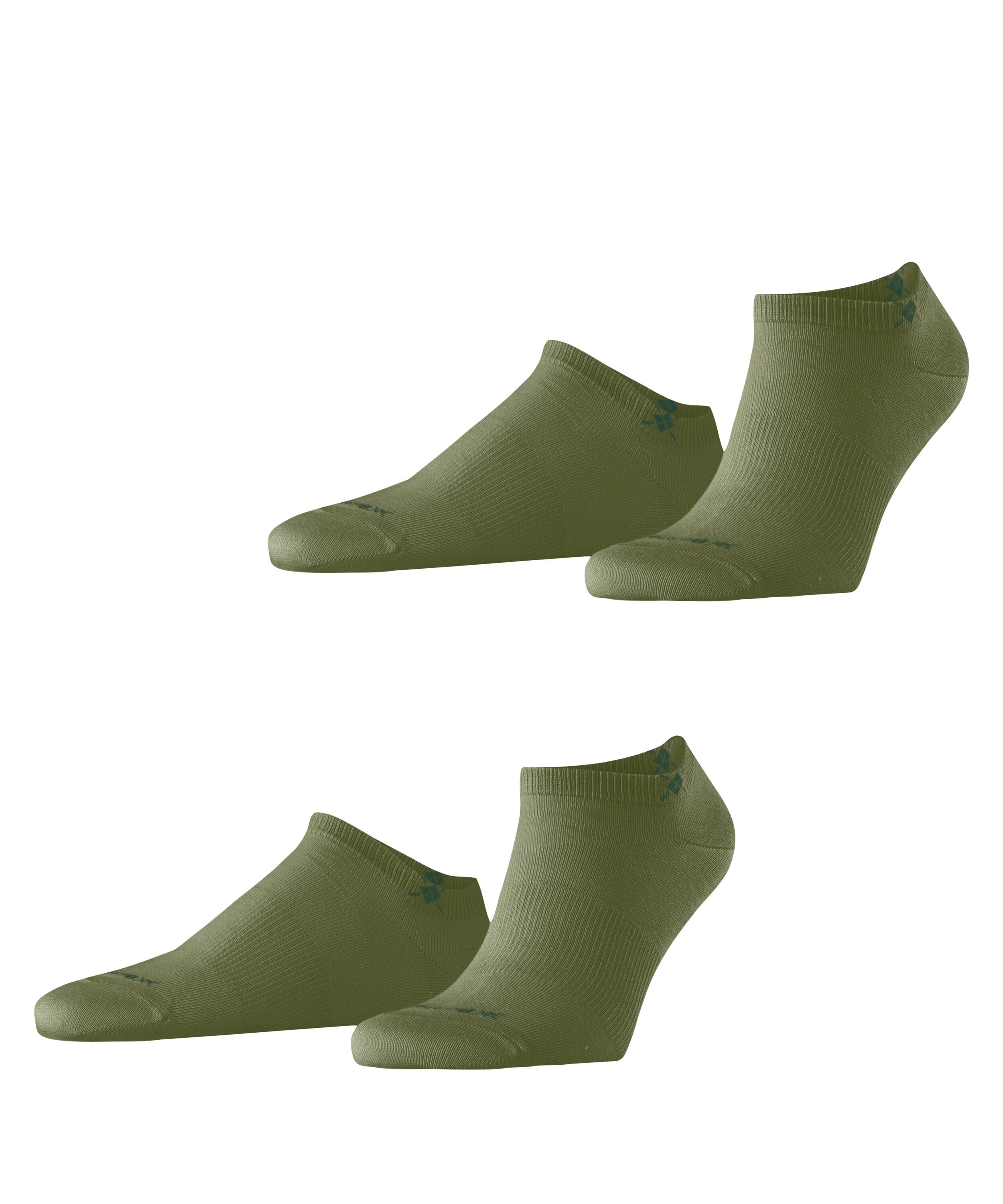 Burlington Sneakersocken "Everyday" 2 Paar, unifarben, Einheitsgröße 40-46, eingestricktes Burlington-Logo
