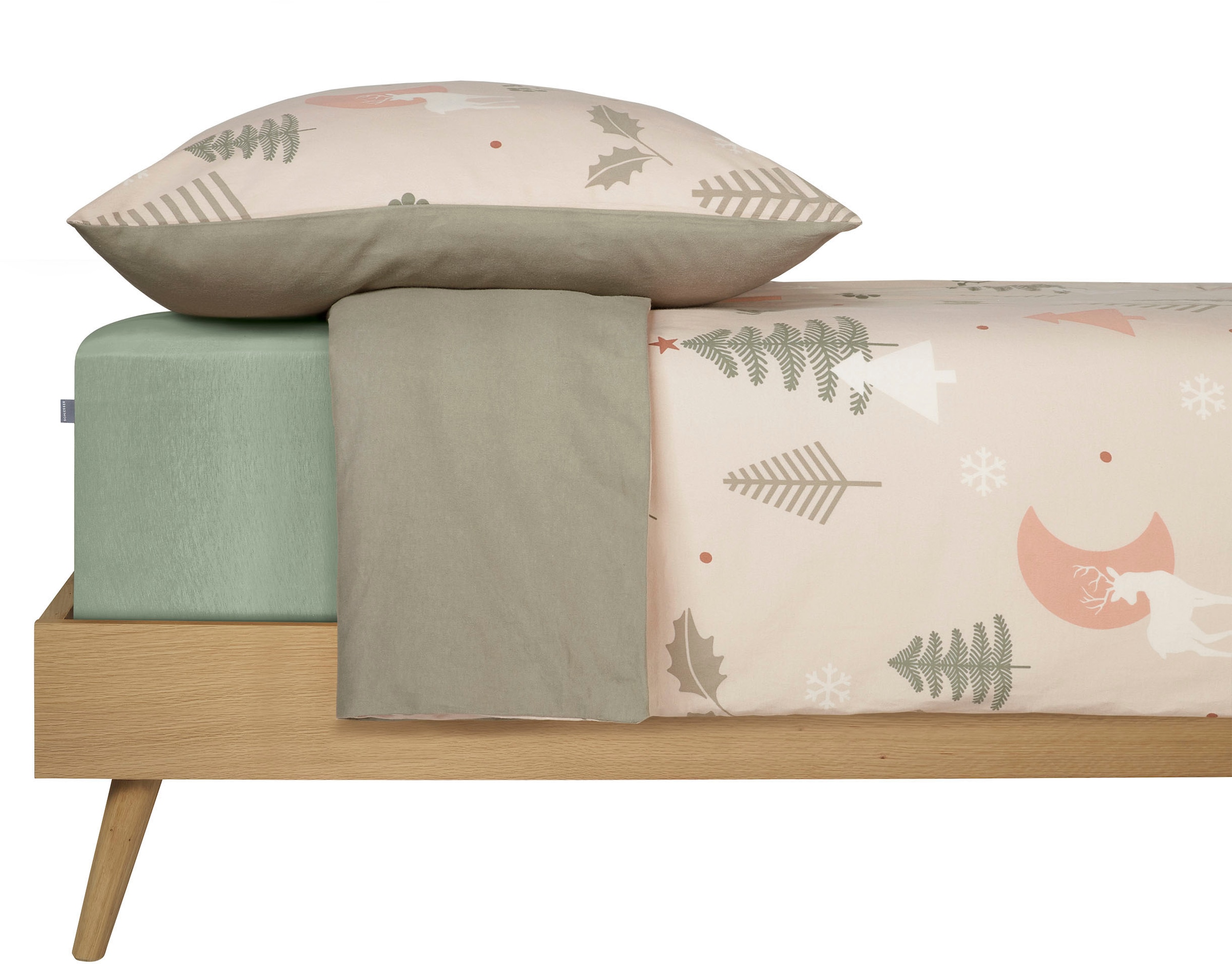 Schiesser Wendebettwäsche »Uma aus weicher Baumwolle im Nordic-Look«, Made in Green
