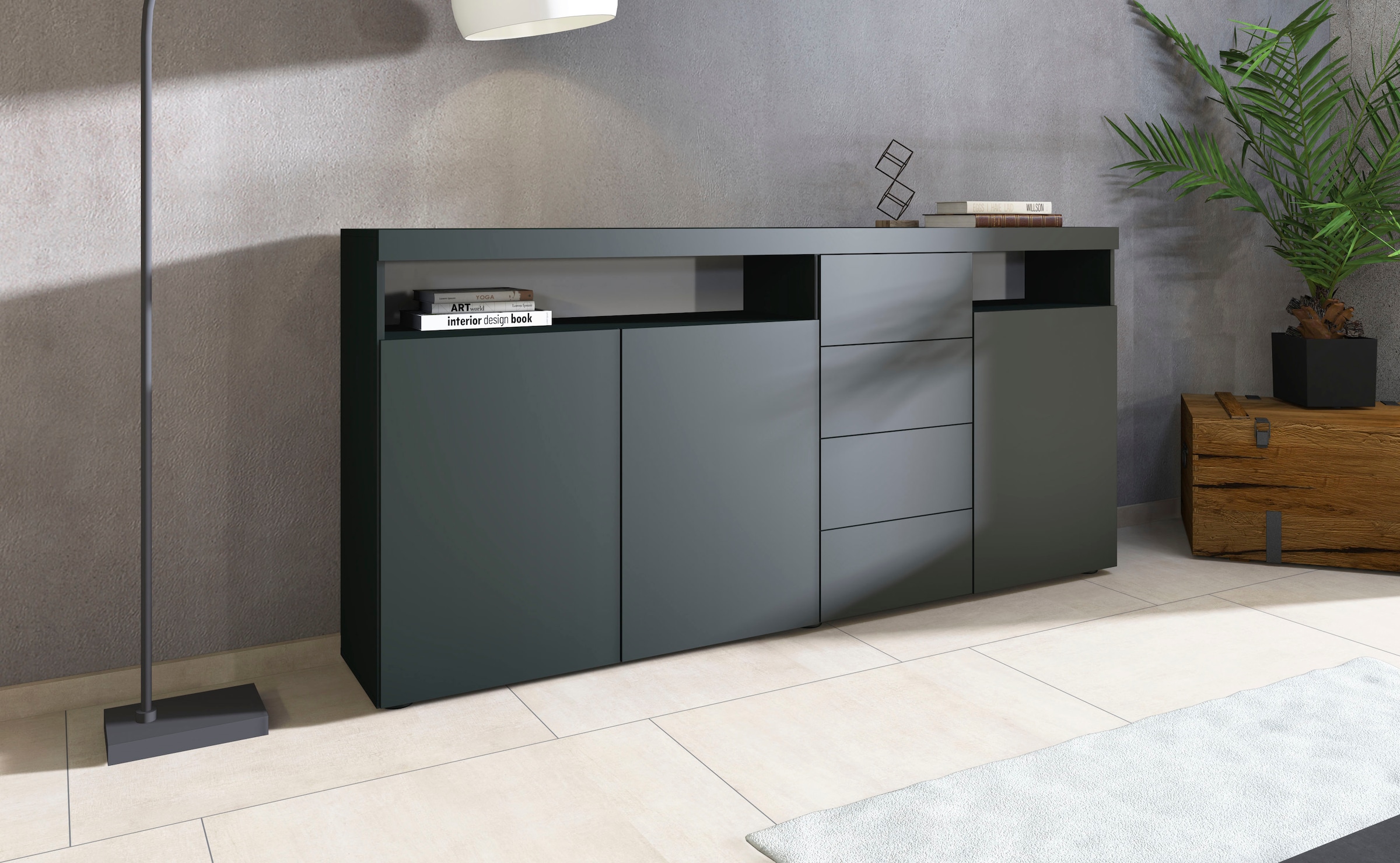 borchardt Möbel Highboard »Kapstadt«, Breite 200 cm