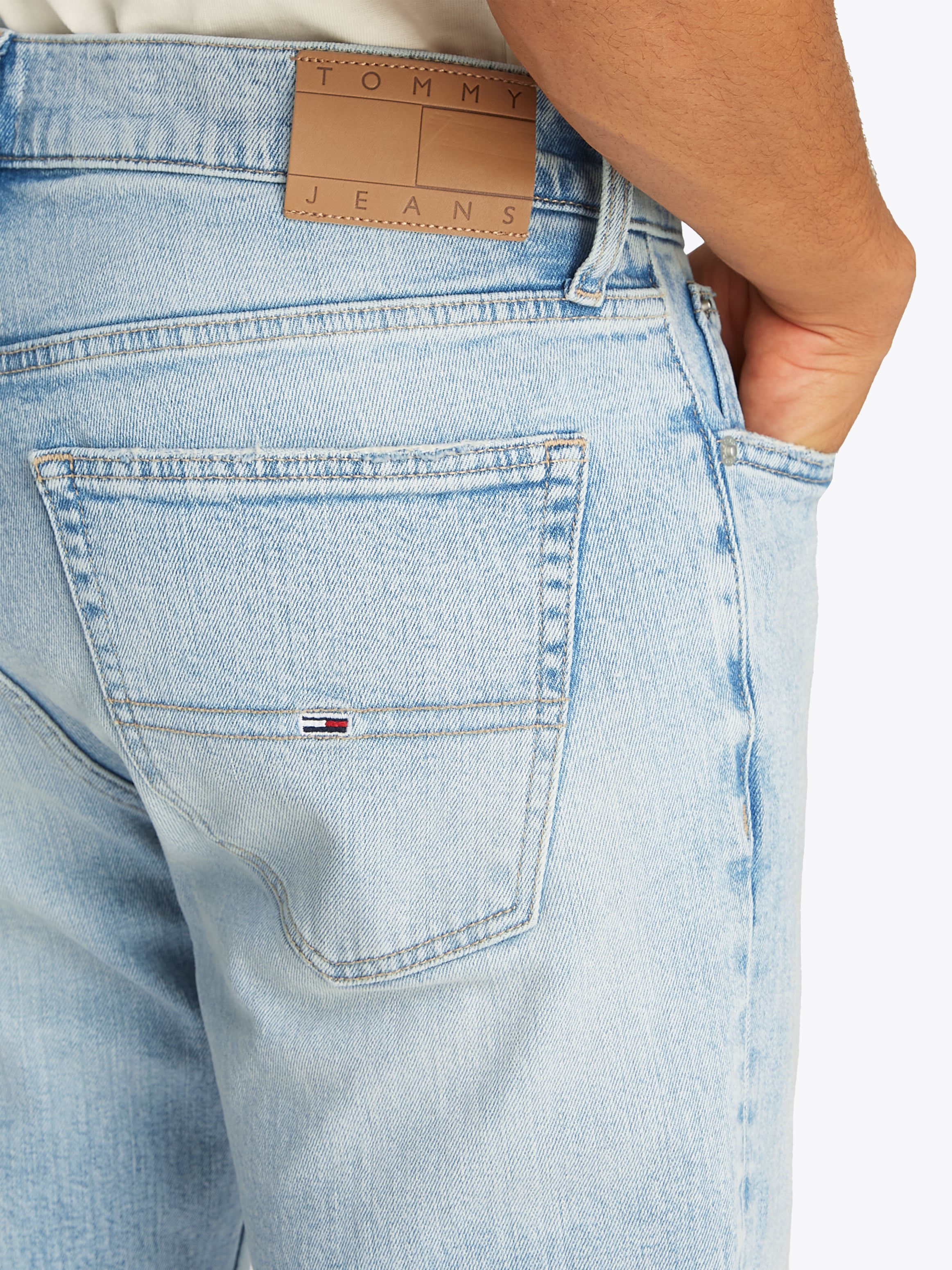Tommy Jeans Slim-fit-Jeans »Austin Slim Tapered«, Mit Gürtelschlaufen
