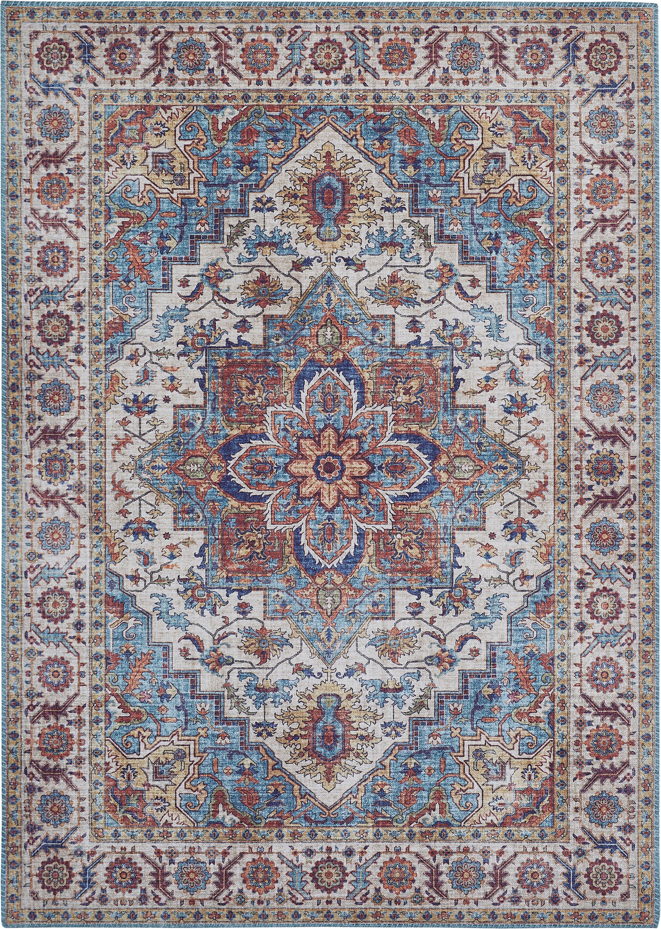 LUXOR living Teppich »Bonum«, rechteckig, 7 mm Höhe, Kurzflor, modernes Design, waschbar, Wohnzimmer