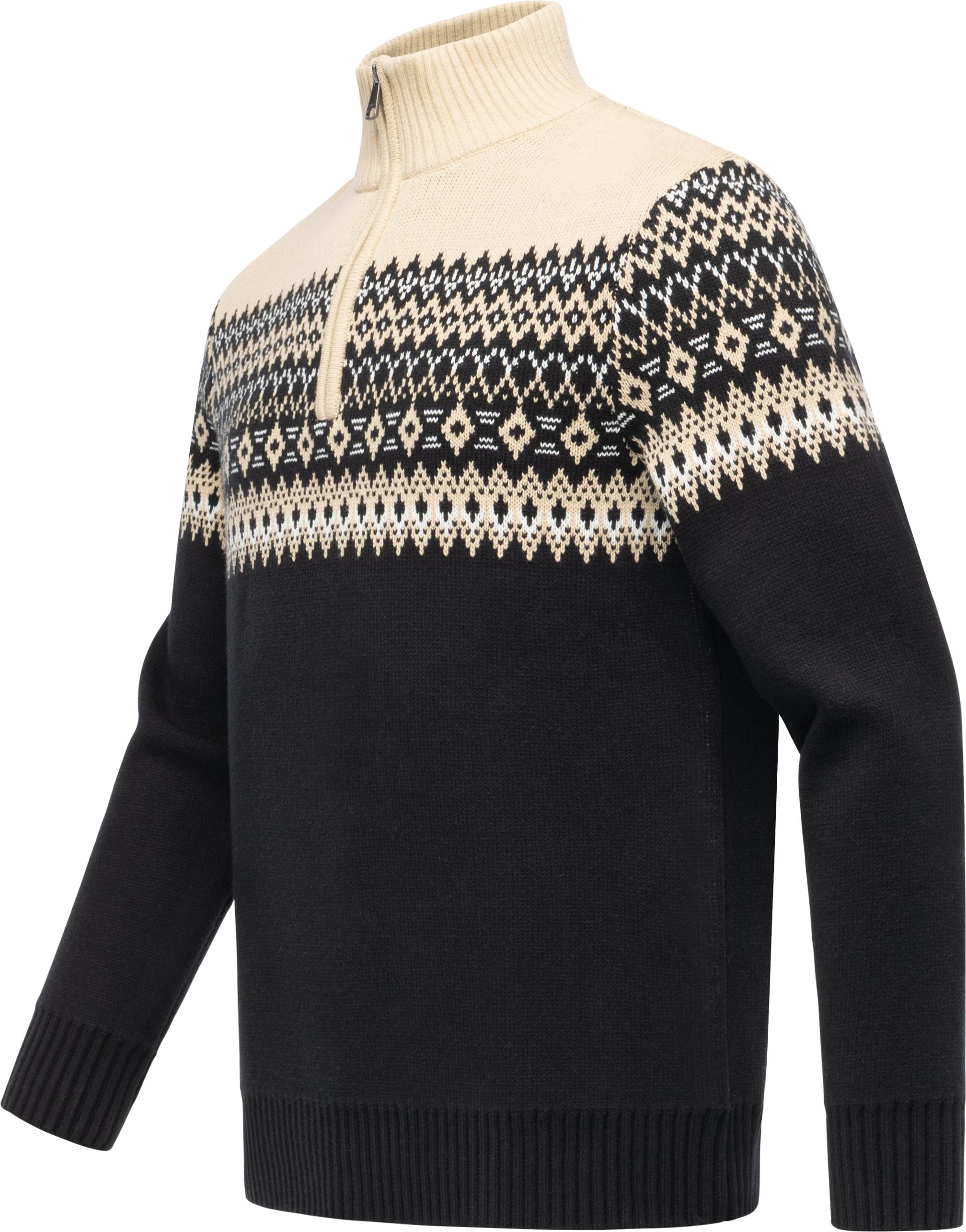 Ragwear Norwegerpullover »Norwaian« Norweger Herren Strickpullover Troyer mit Reißverschluss