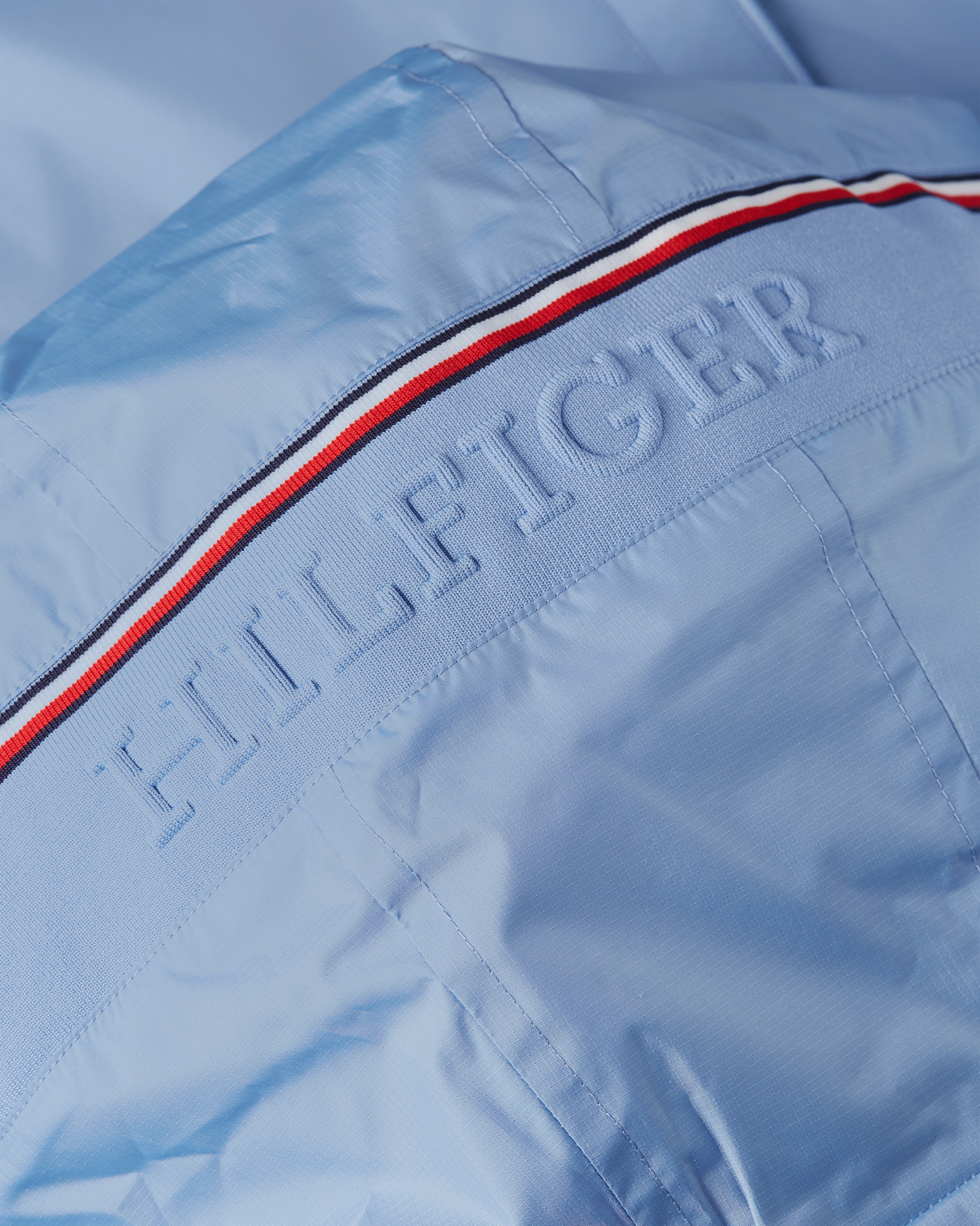 Tommy Hilfiger Blouson »RWB HOODED JACKET«, mit Kapuze, elastische Bündchen, wasserabweisend