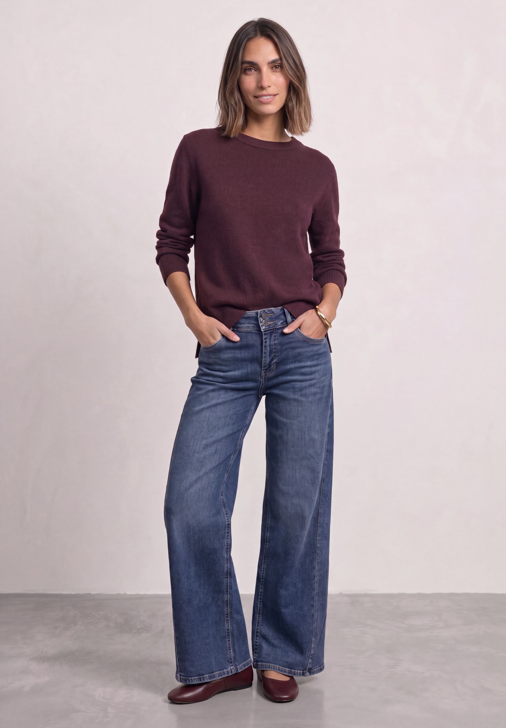 STREET ONE Strickpullover mit U-Boot-Ausschnitt