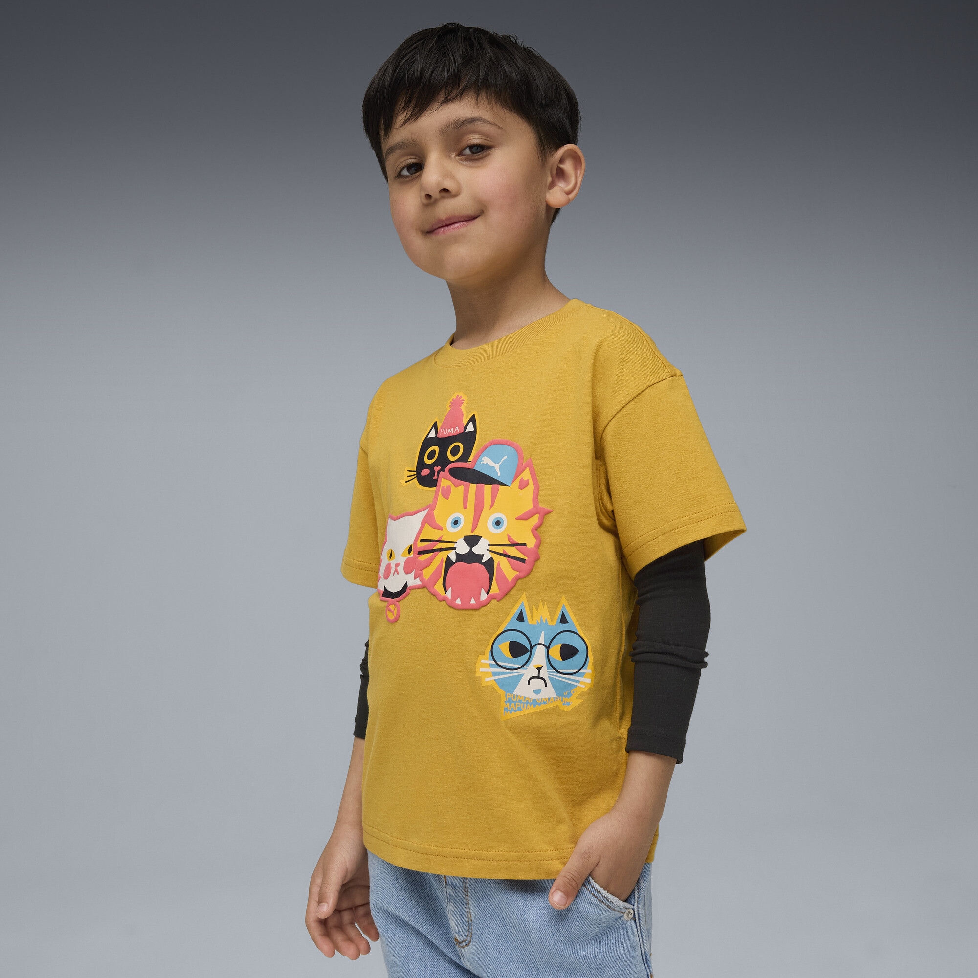 PUMA T-Shirt »Moody Cat Graphic T-Shirt II Kinder«