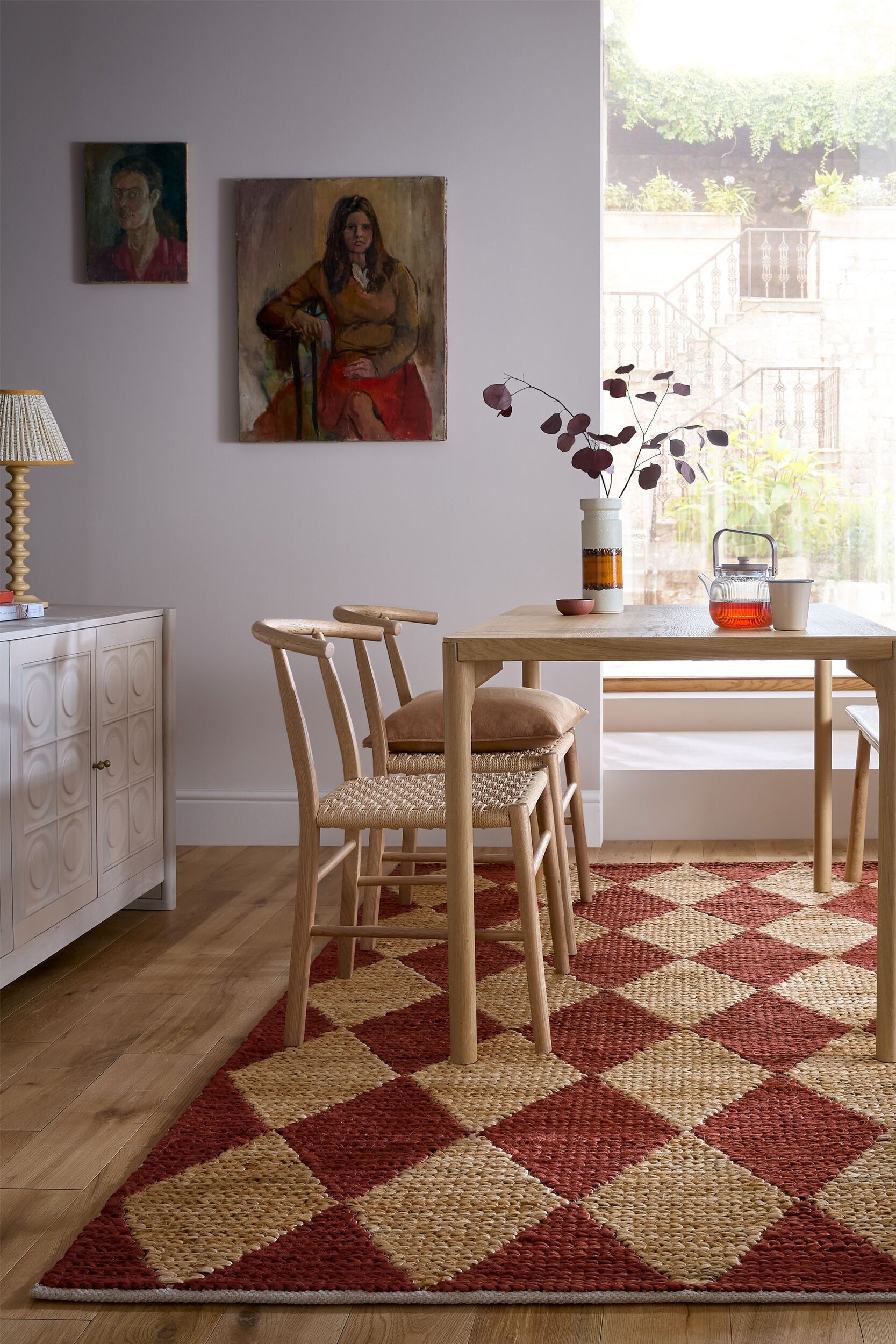 FLAIR RUGS Teppich »Effie Diamond« rechteckig 5 mm Höhe handgeknüpft