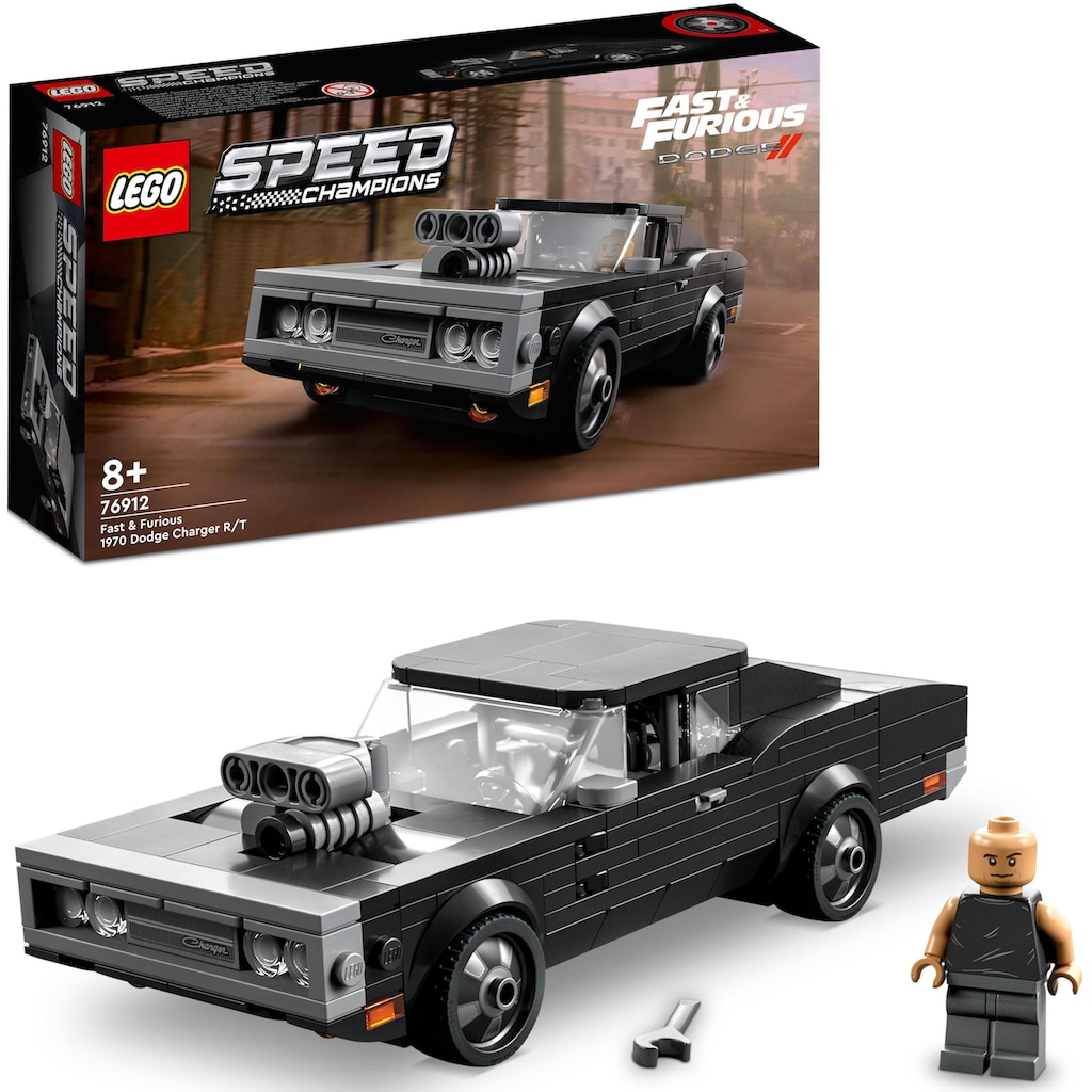 LEGO® Konstruktionsspielsteine »Fast & Furious 1970 Dodge Charger R/T (76912), LEGO® Speed Champions«, (345 St.)