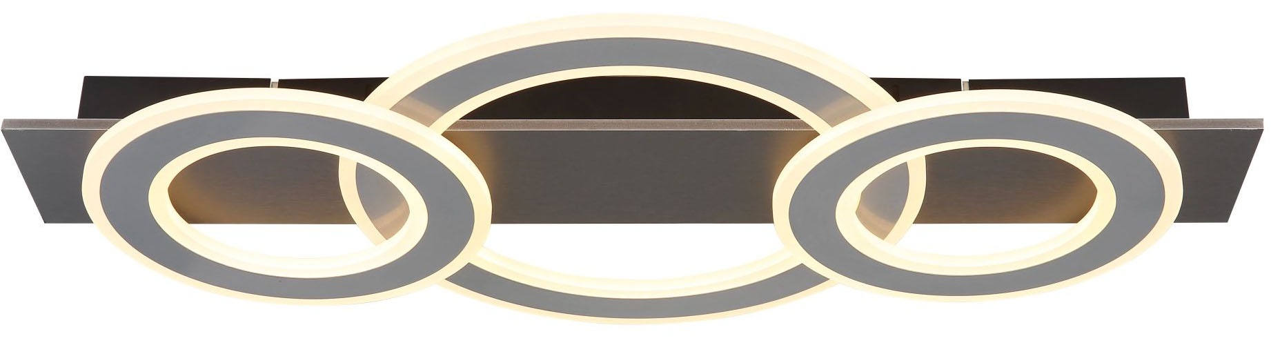 GLOBO LIGHTING Deckenleuchte »JAYDEN«, Leuchtmittel LED-Modul | LED fest integriert, 3 Schirme: DM 35cm / 2x24cm