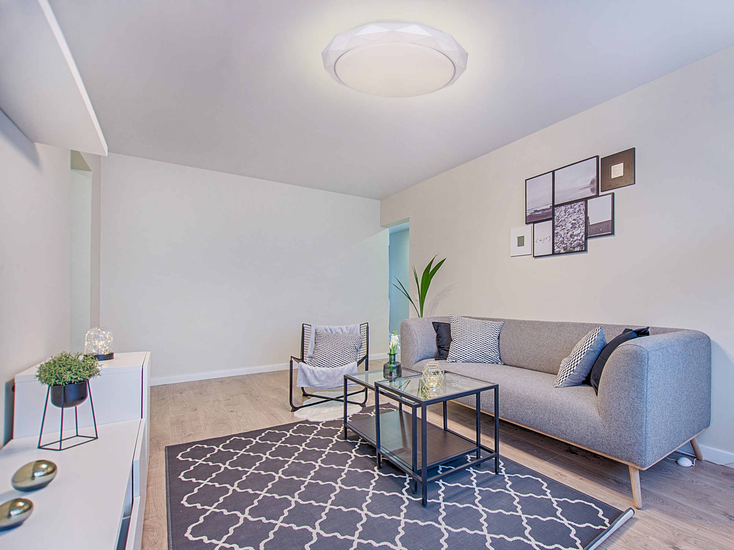 GLOBO LIGHTING Deckenleuchte »ANDI« LED-Modul 1 Stk. warmweiß - kaltweiß Deckenlampe Wohnzimmer-Leuchte Schlafzimmer-Leuchte Flur Küche