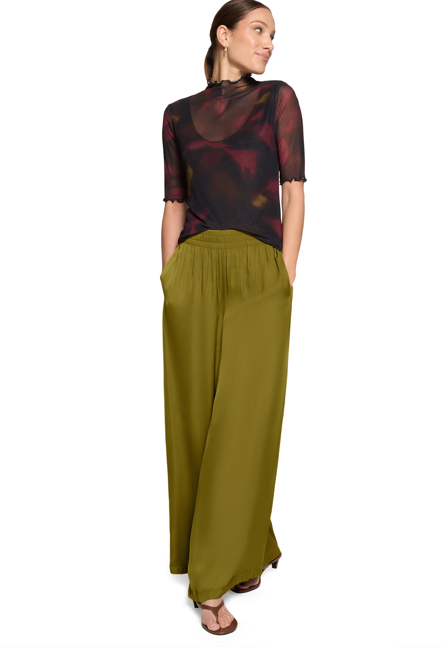 Zero Kurzarmshirt »Damen mit Muster« 1 Material