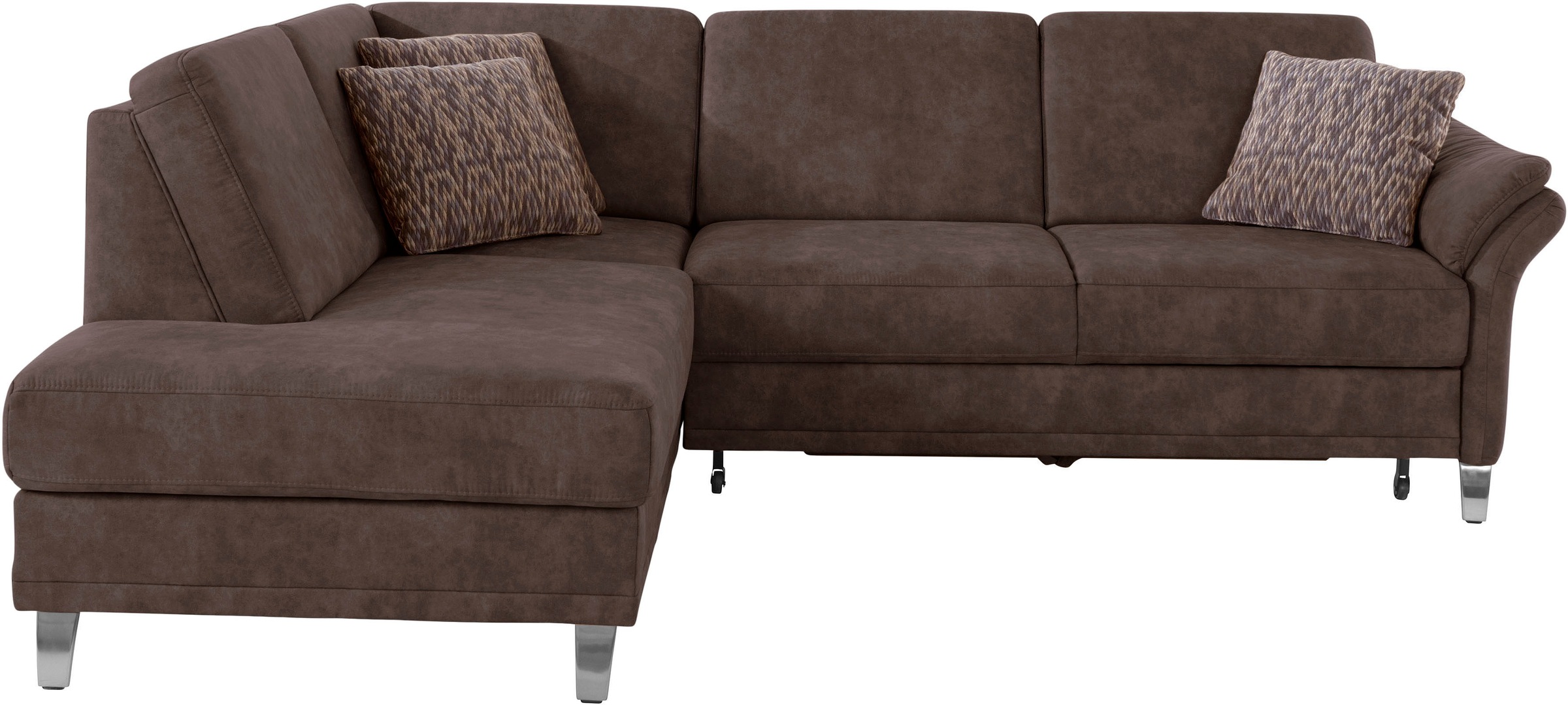 sit&more Ecksofa »Clio L-Form«, wahlweise mit Bettfunktion und Bettkasten, inklusive Federkern